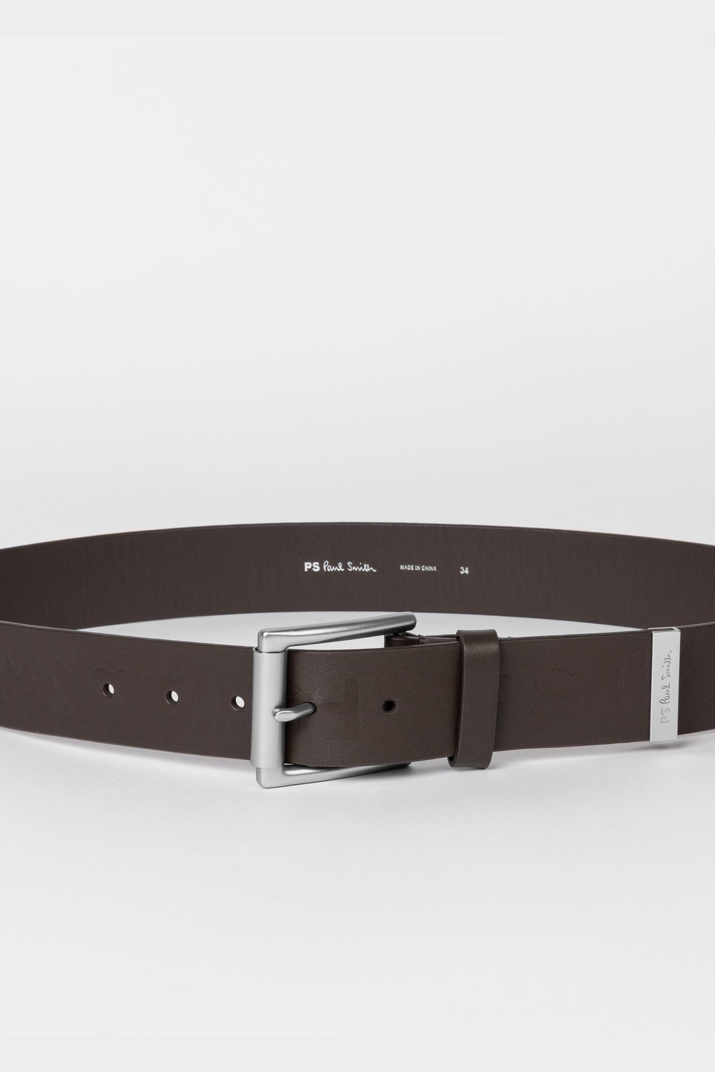 Paul Smith Men Belt Ps Clip Chocolate Size: 30 | Belts Outlet | Heren | Bruin