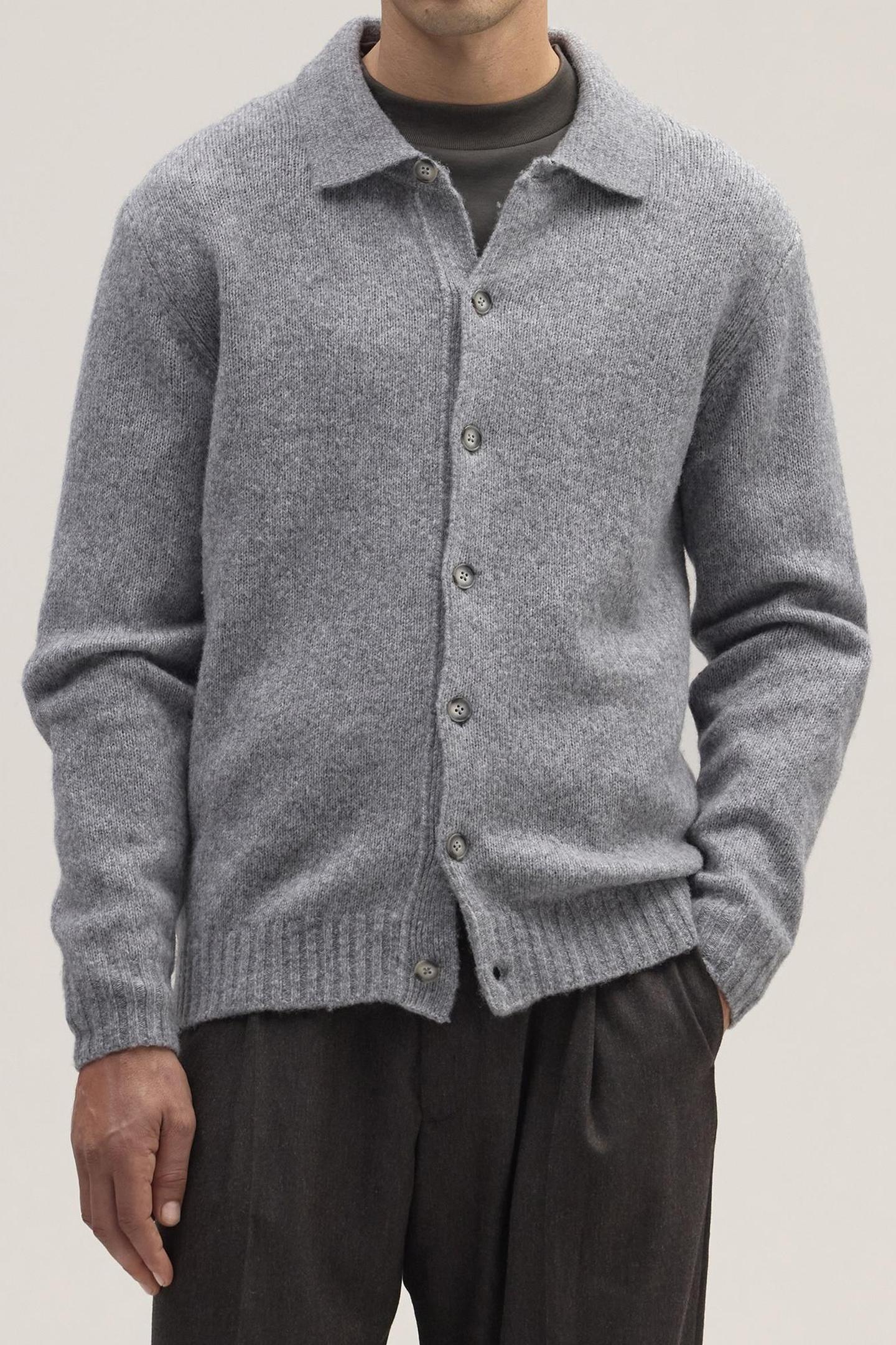 NN.07 Danny Half Zip 6429 Dusky Port Maat: XXL | Cardigans Outlet | Heren | Grijs