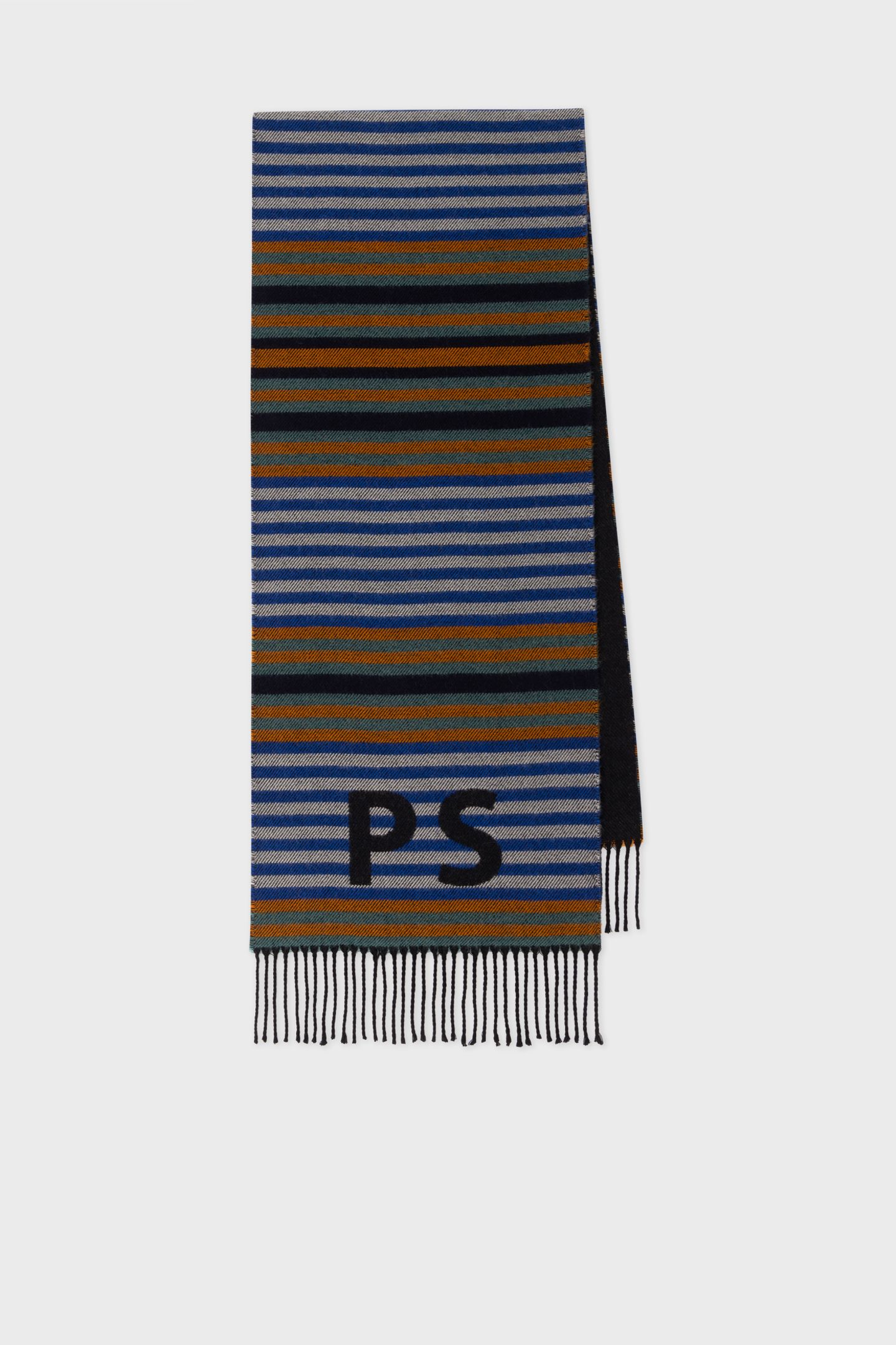Paul Smith Men Scarf Ps Jersey Strp Slate Maat: OS | Handschoenen Outlet | Heren | Blauw