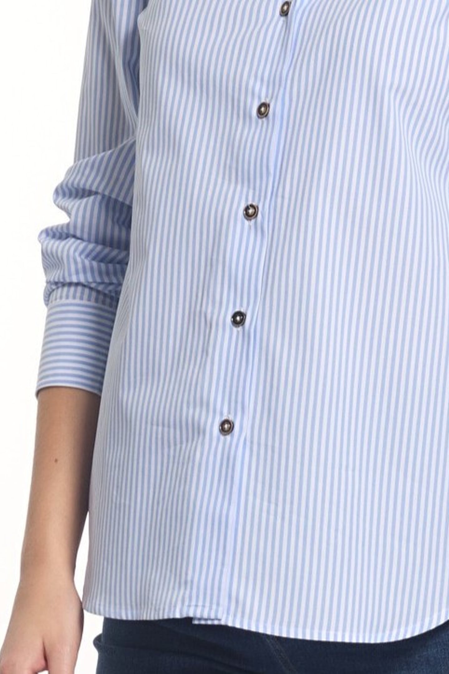 River Woods Shirt Ls Large Blue Maat: 38 | Longsleeves Outlet | Dames | Blauw