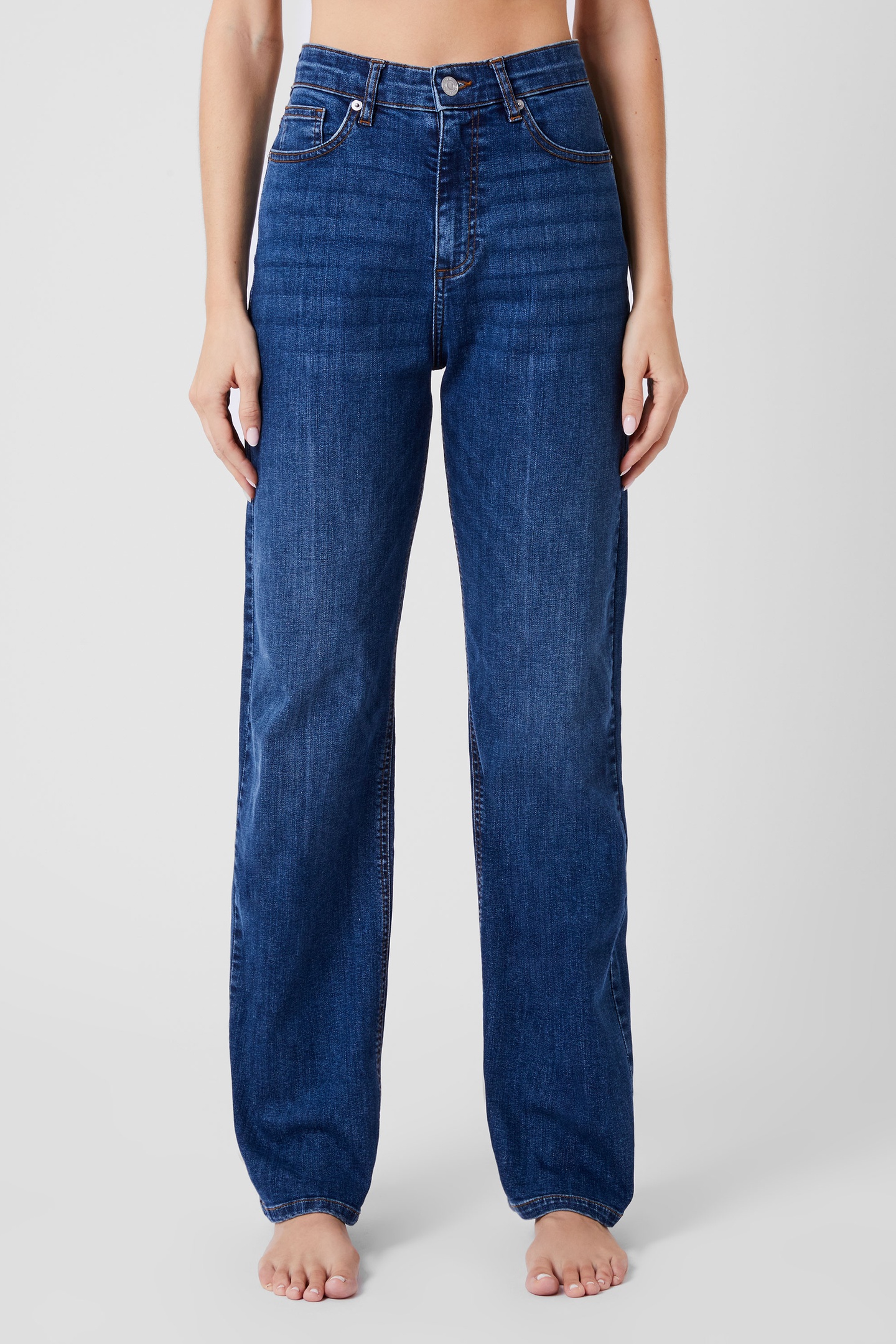 French Connection Toms Denim Bleach Line Jean Vintage Maat: 12 | Korte Broeken Outlet | Dames | Blauw