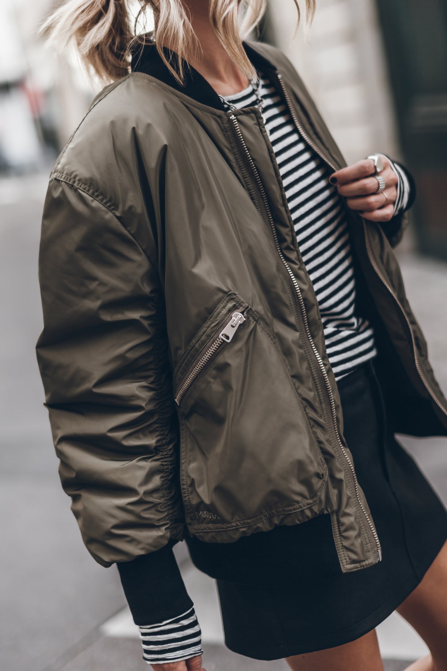 Mikuta The Green Bomber Jacket Green Maat: S | Bomberjacks Outlet | Dames | Groen