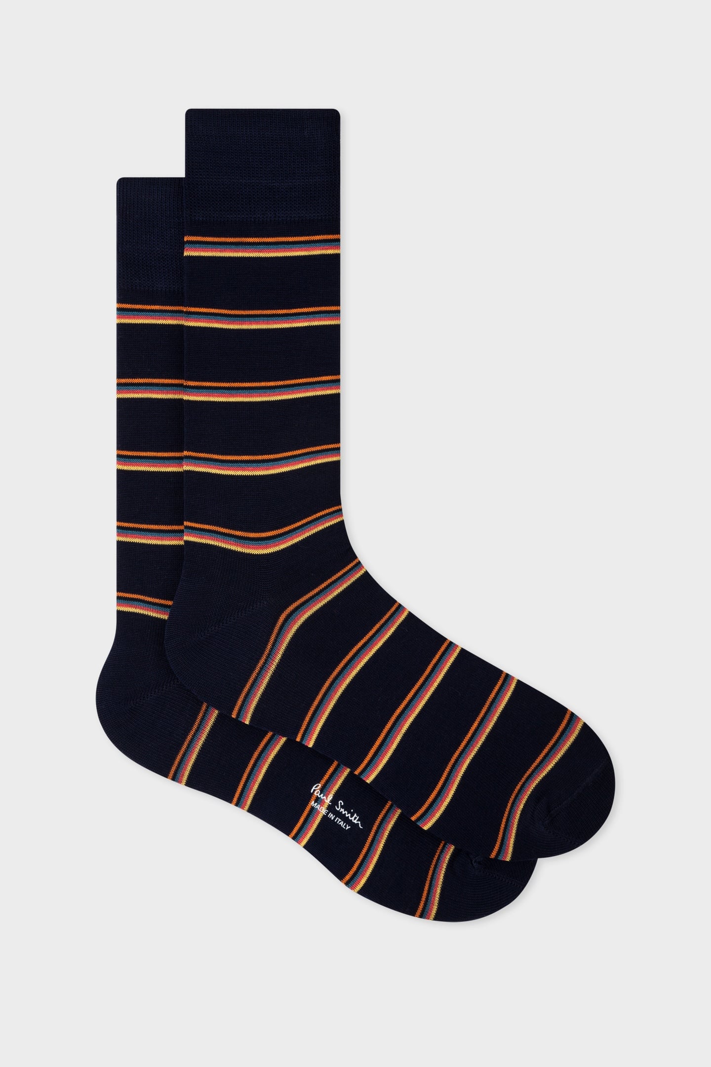 Paul Smith Men Sock Walter Stripe Navy Size: OS | Socks Outlet | Heren | Blauw