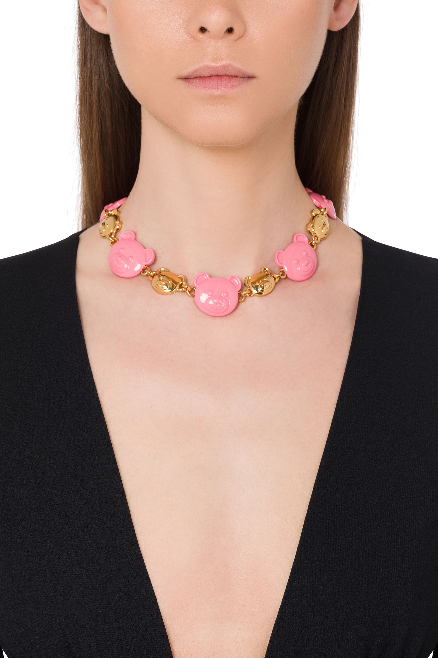 Moschino Teddy Bear Choker Necklace Gold Maat: OS | Kettingen Outlet | Dames | Goud