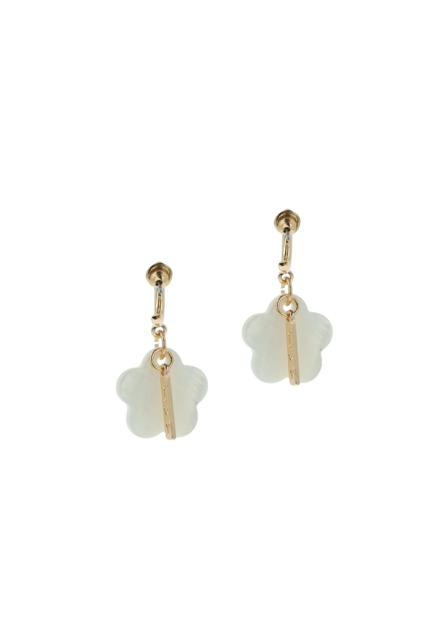 OTAZU Flower Shell Earrings White Size: OS | Earrings Outlet | Dames | Wit