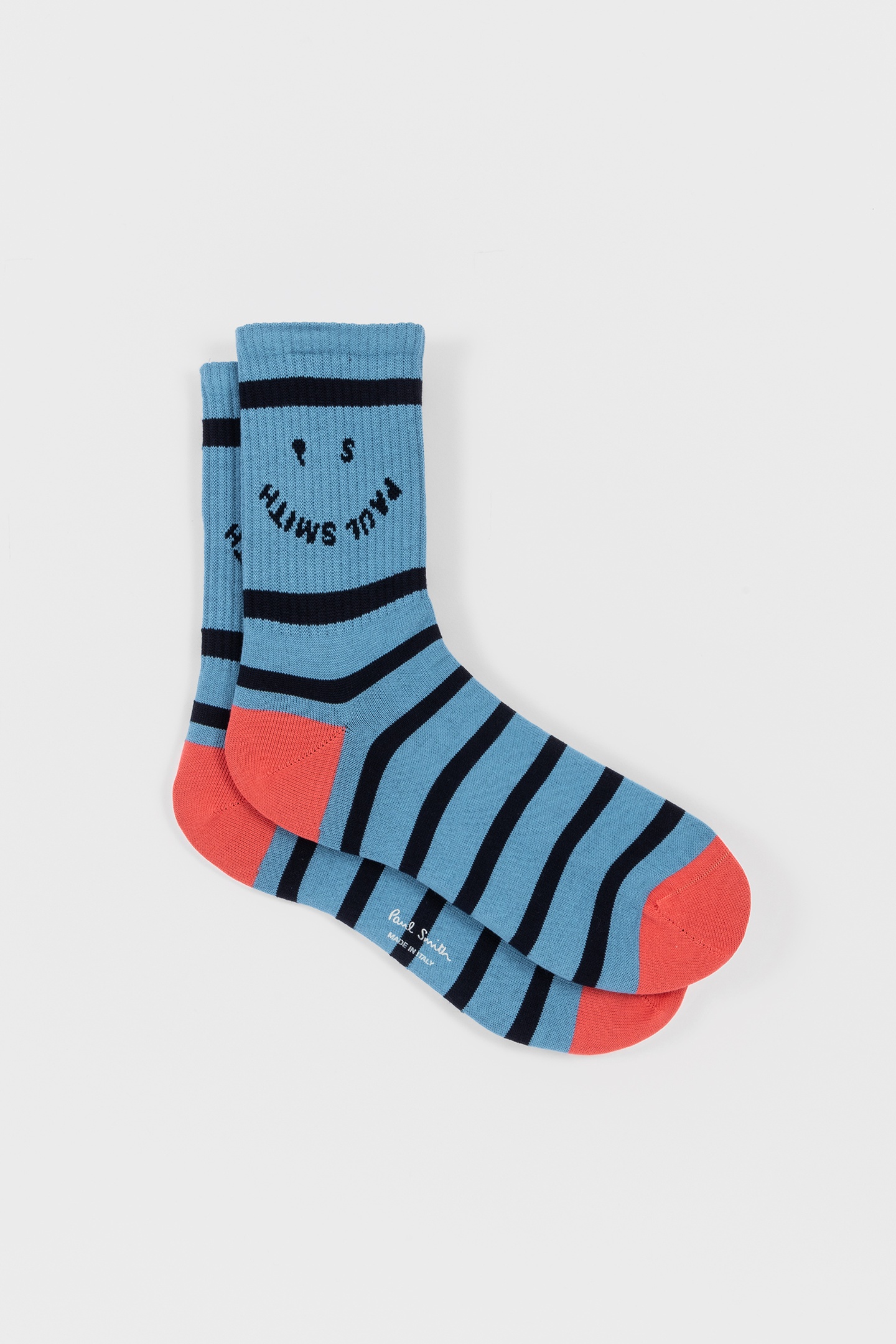 Paul Smith Men Sock Stripey Ps Happy Petrol Green Maat: OS | Sokken Outlet | Heren | Blauw
