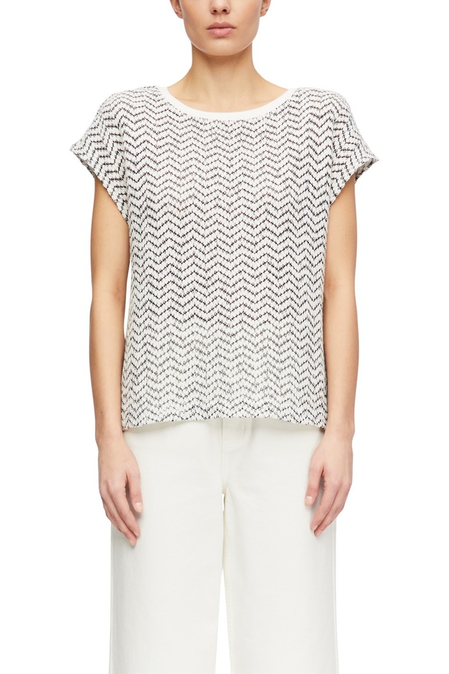 Comma Sweatshirts Black Maat: 42 | Tops Outlet | Dames | Wit