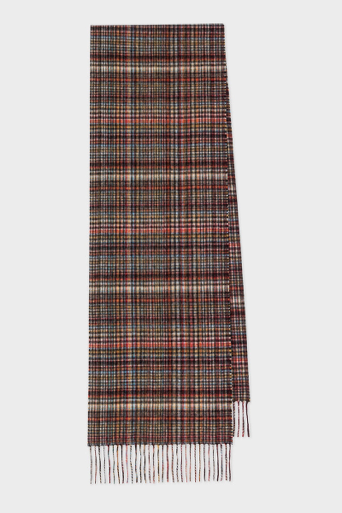 Paul Smith Men Scarf Signtr Check Multi Coloured Maat: OS | Handschoenen Outlet | Heren | Bruin