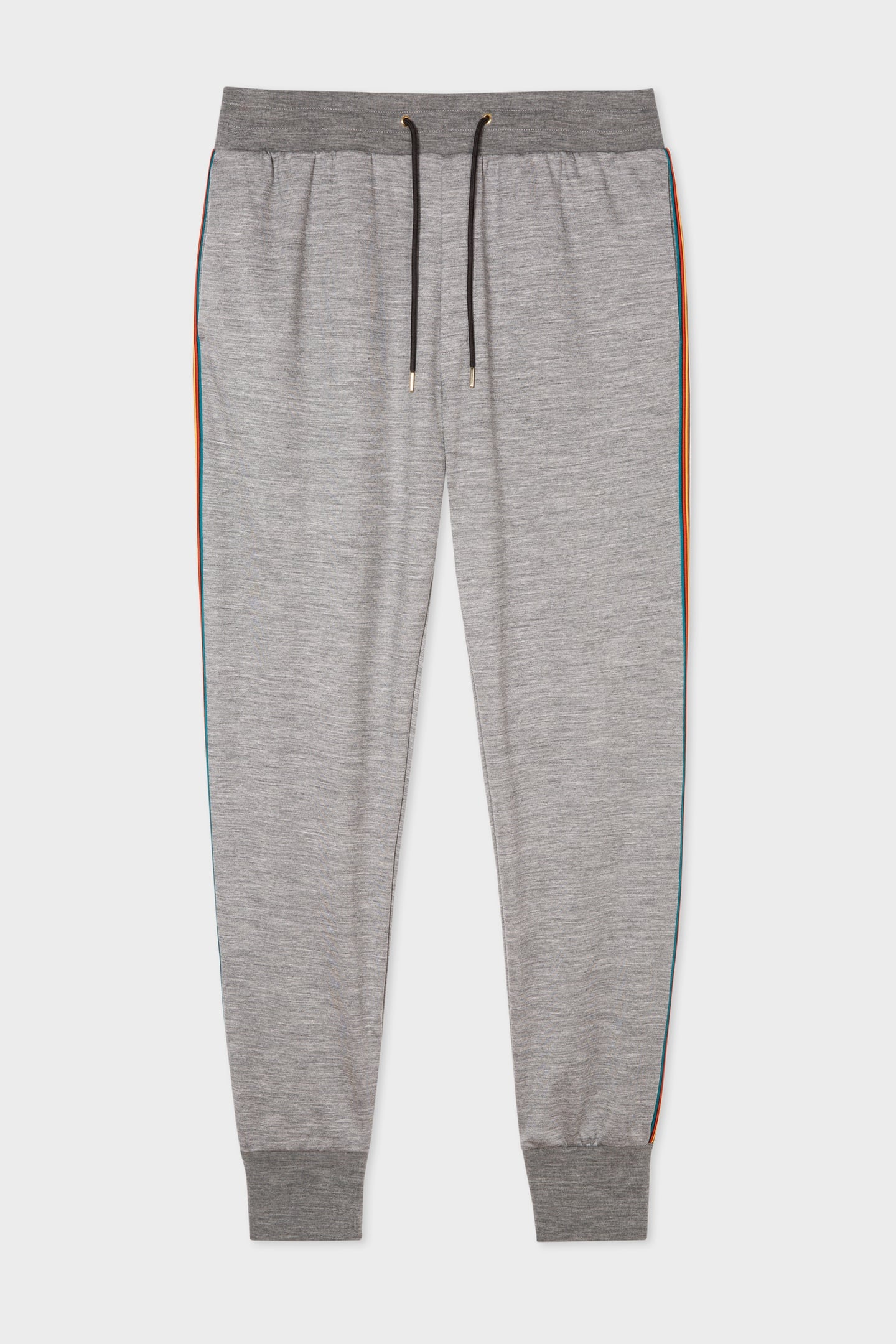 Paul Smith Mens Taped Seam Jogger Slim Leg Grey Melange Size: S | Sweatpants Outlet | Heren | Grijs