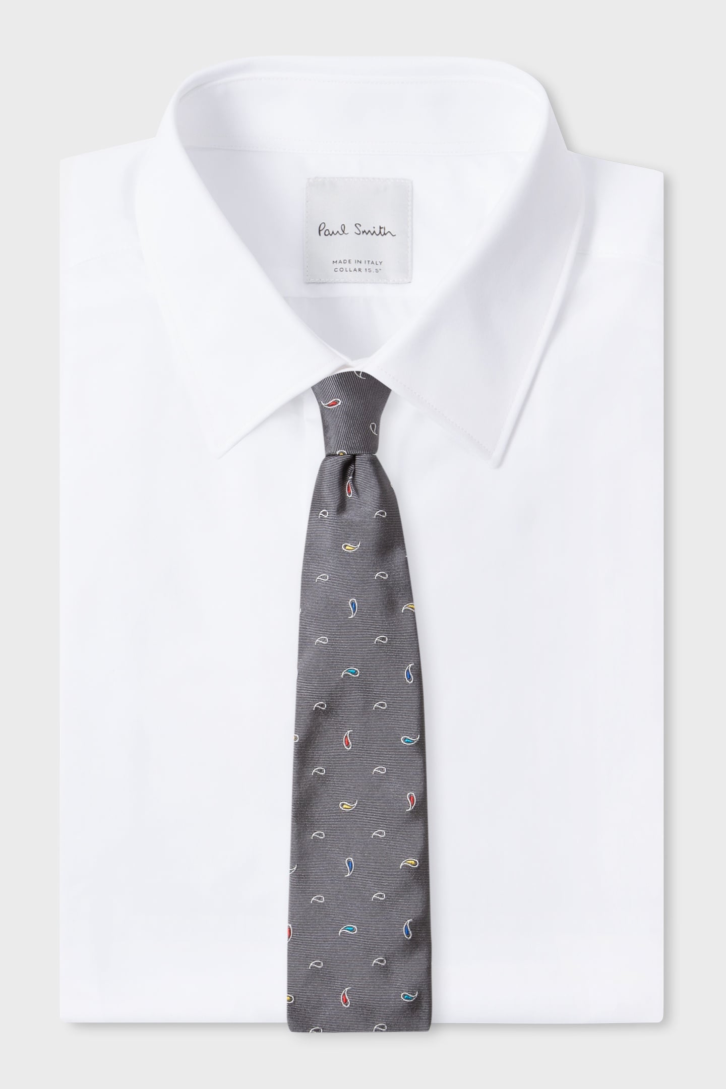Paul Smith Men Tie Classic Grey Size: OS | Ties Outlet | Heren | Grijs