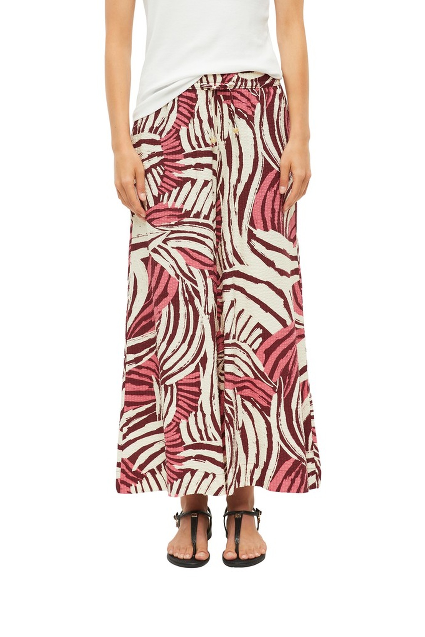 s.Oliver  Hosen Pink Burgundy Maat: W42 | Wijde Broeken Outlet | Dames | Roze