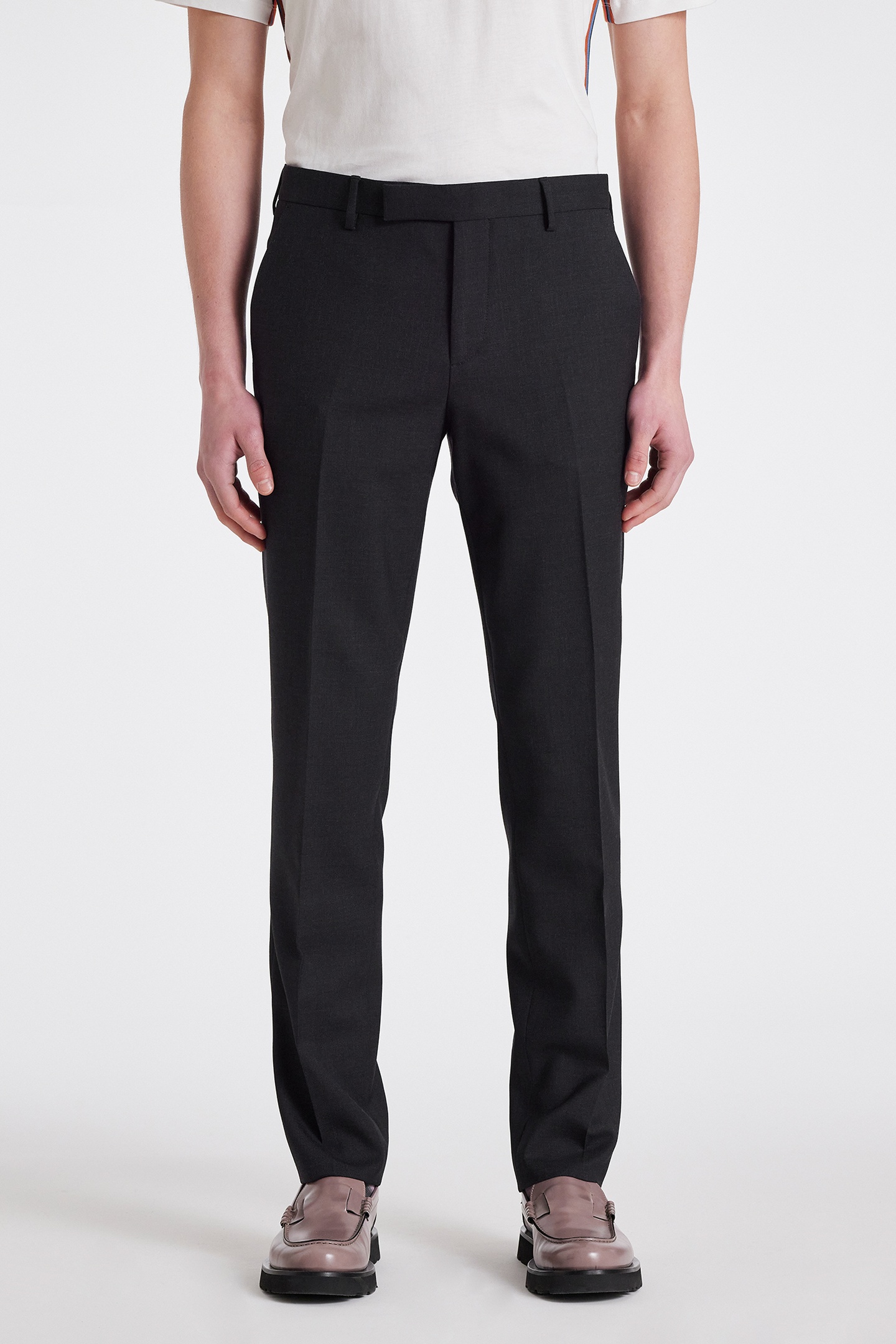 Paul Smith Gents Slim Fit Trouser Slate Maat: W32 | Tailored Broeken Outlet | Heren | Grijs