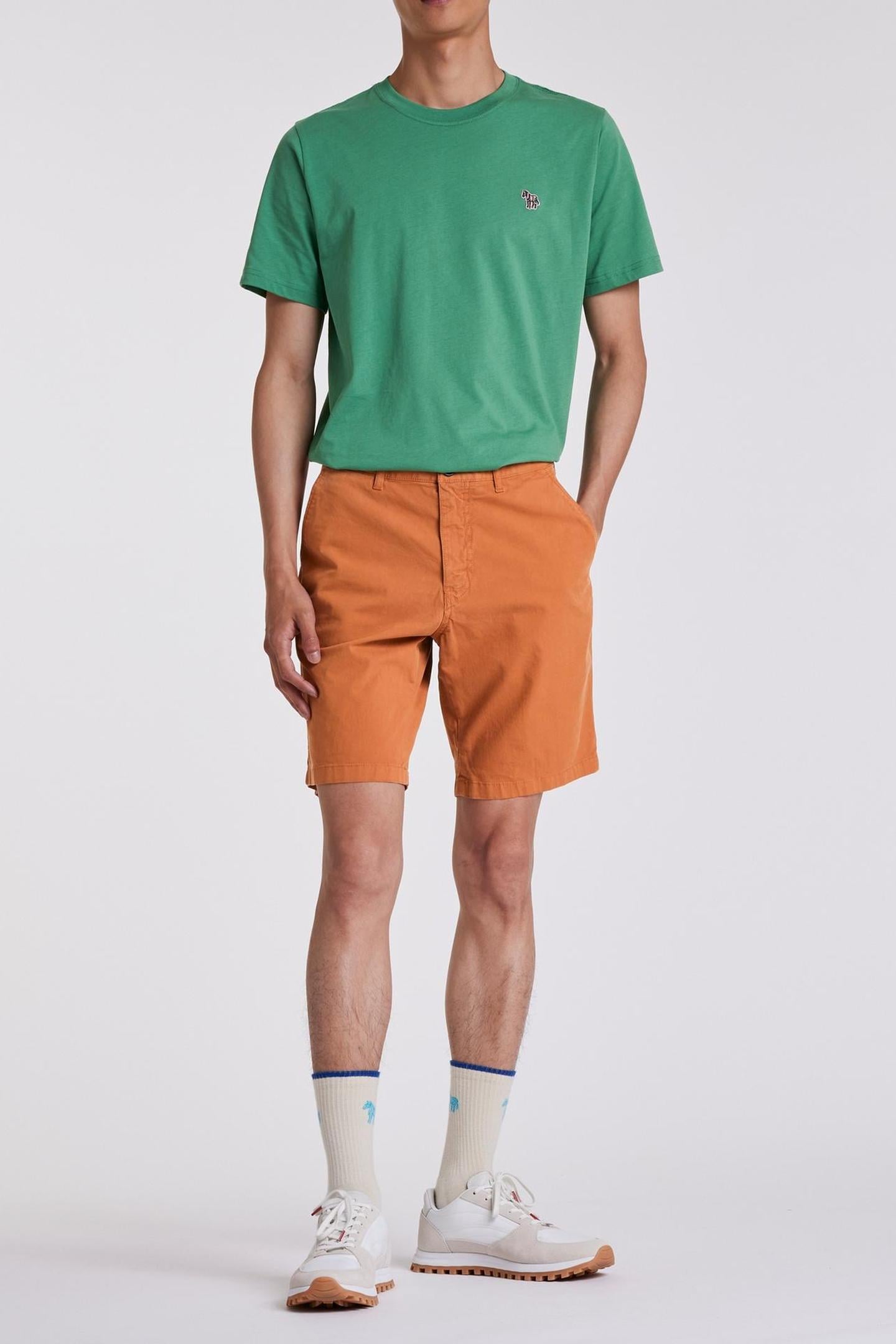 Paul Smith Mens Short Zebra Emb Light Rust Maat: W32 | Korte Broeken Outlet | Heren | Oranje
