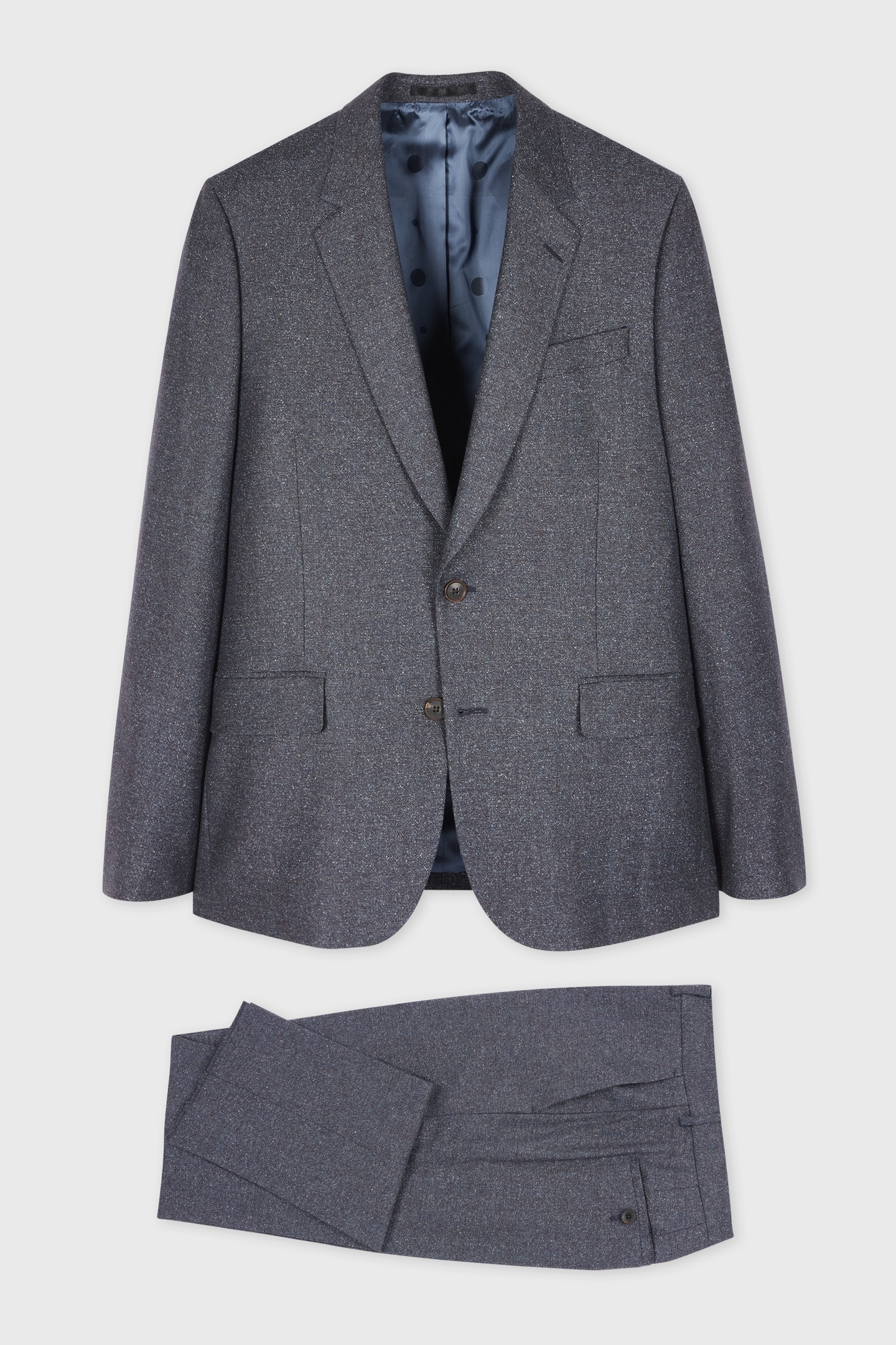 Paul Smith Mens Tailored Fit 2 Button Suit Smoke Maat: 54 | Kostuumbroeken Outlet | Heren | Grijs