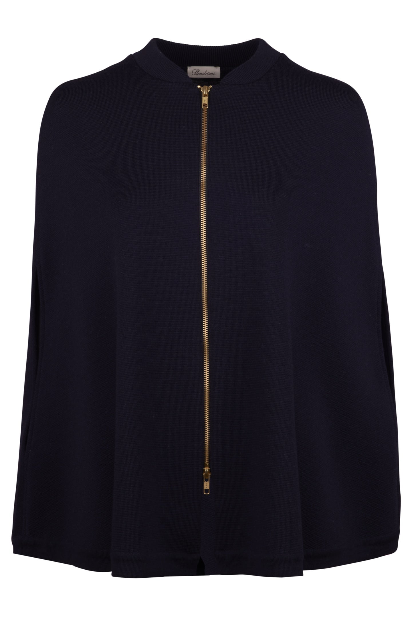 Stenströms Gitty Knit Poncho Navy Maat: L | Poncho's Outlet | Dames | Blauw