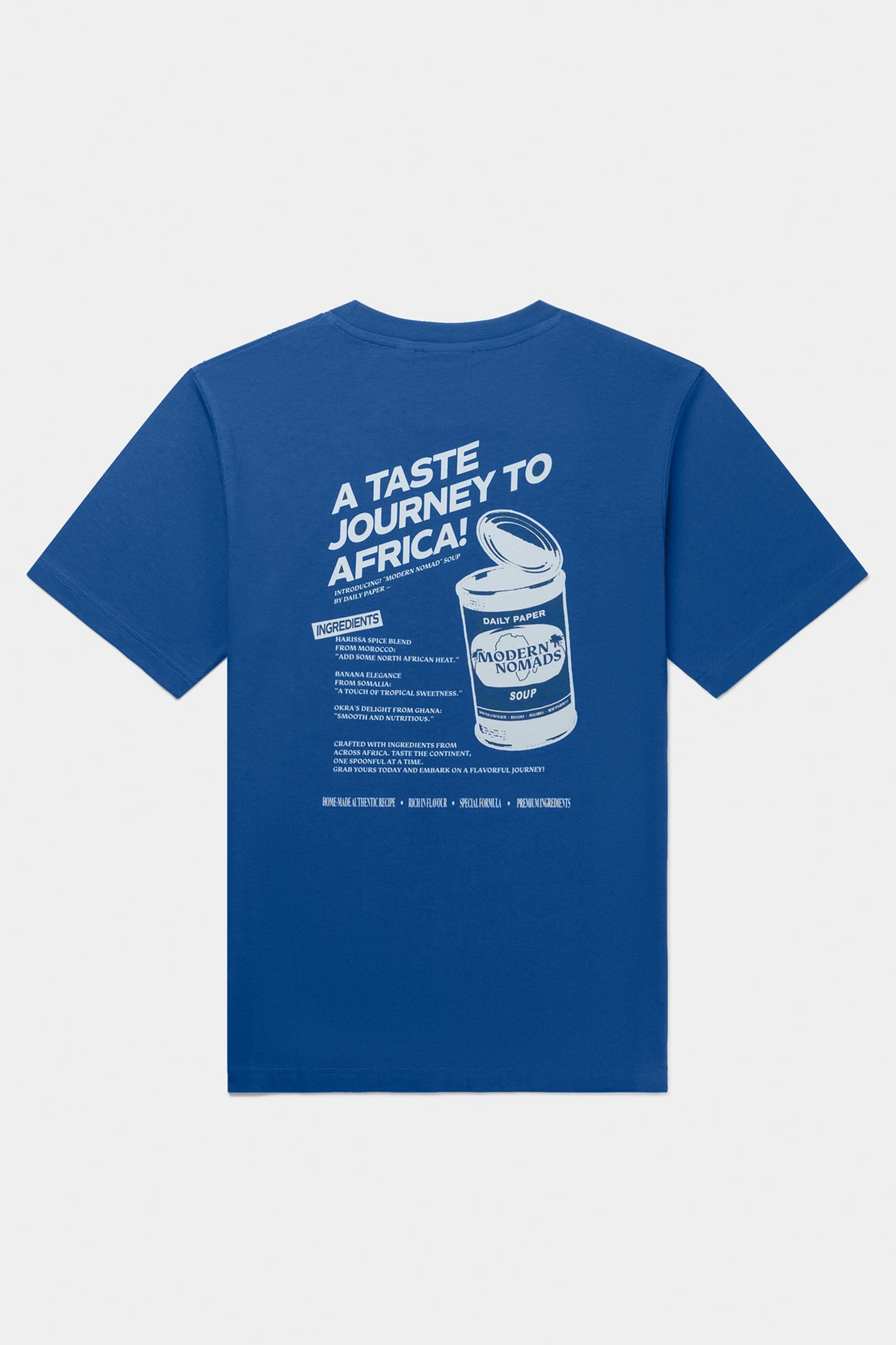 Daily Paper Unisex Soup T-shirt Blue Maat: XL | Tops Outlet | Unisex | Blauw
