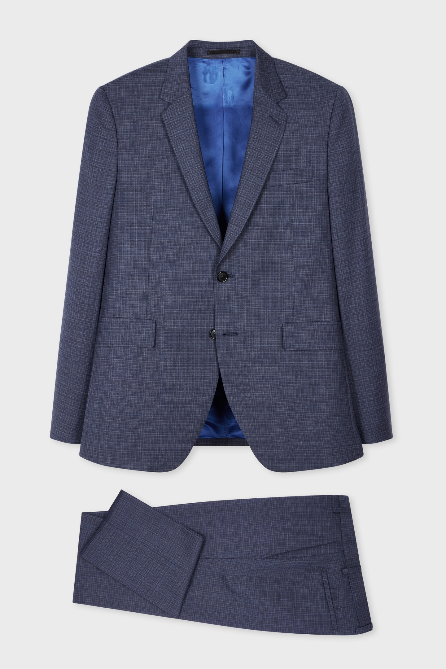 Paul Smith Mens Slim Fit 2 Button Suit Greyish Blue Maat: 52 | Blazers Outlet | Heren | Blauw