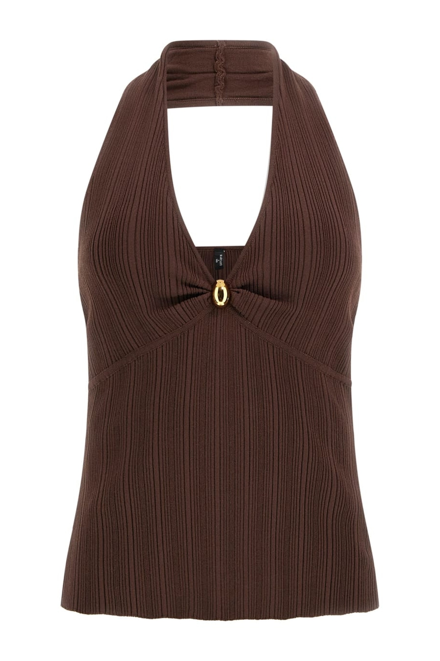 GUESS Kathleen Halter Top Rich Brown Taglia: XS | Canottiere Outlet | Donna | Marrone