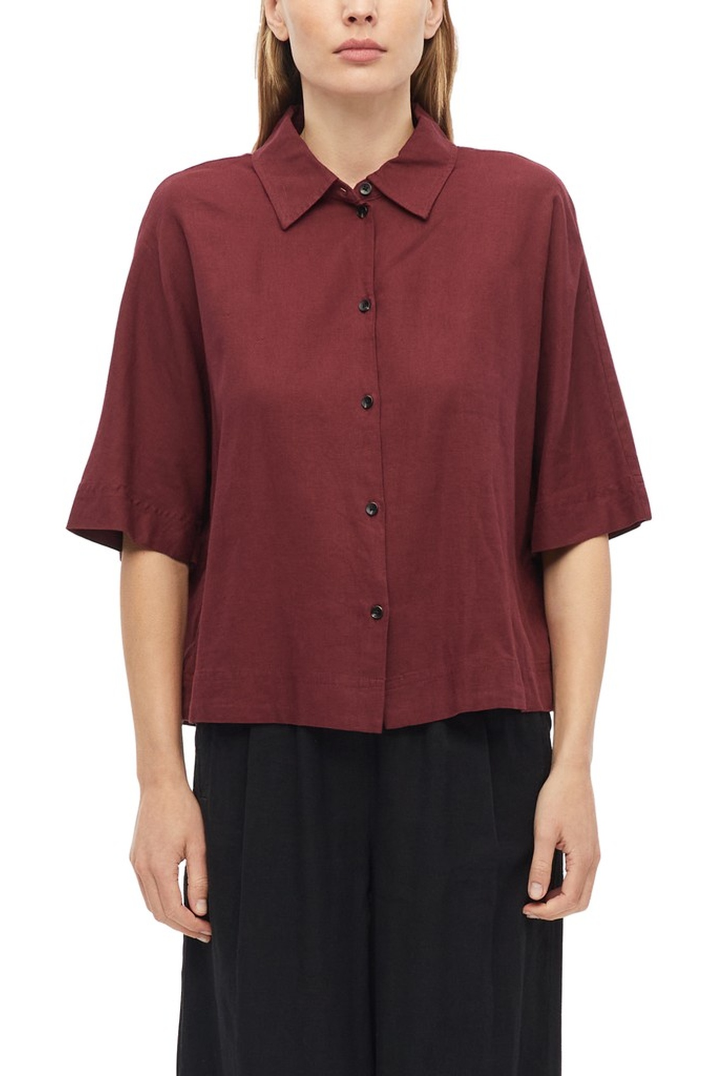s.Oliver  Blouses Burgundy Maat: 42 | Blouses Outlet | Dames | Groen
