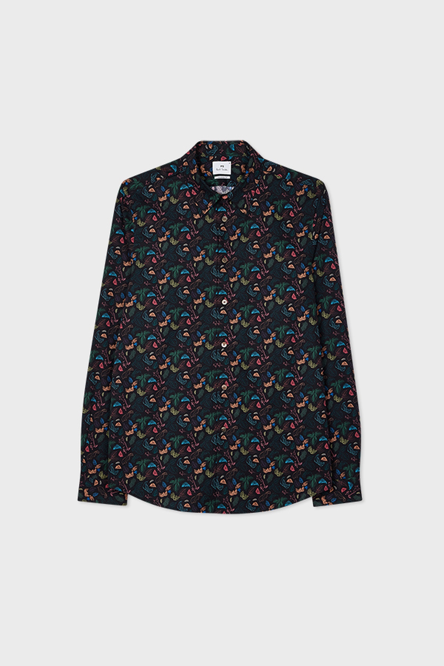 Paul Smith Mens Ls Tailored Fit Shirt Black Maat: M | Casual Overhemden Outlet | Heren | Zwart