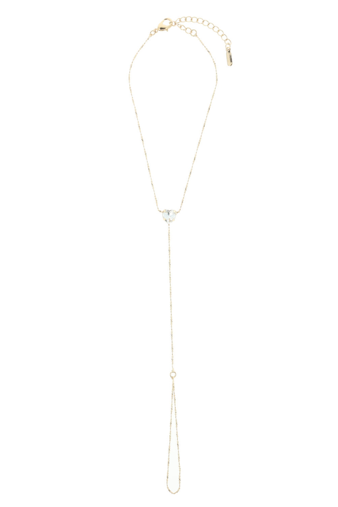 OTAZU Golden Ankle Chain With Crystals Crystal Maat: OS | Armbanden Outlet | Dames | Goud