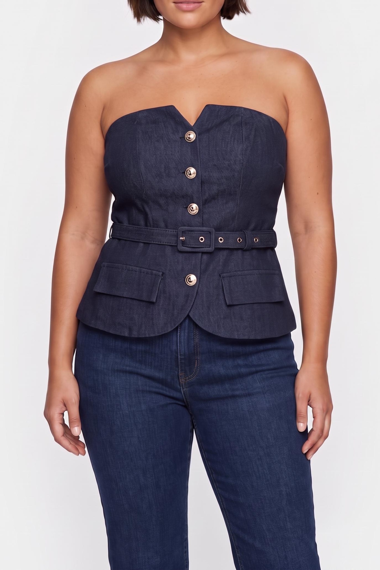 GUESS Glam De Nuit Corset Dark Wash Taglia: 38 | Magliette intime Outlet | Donna