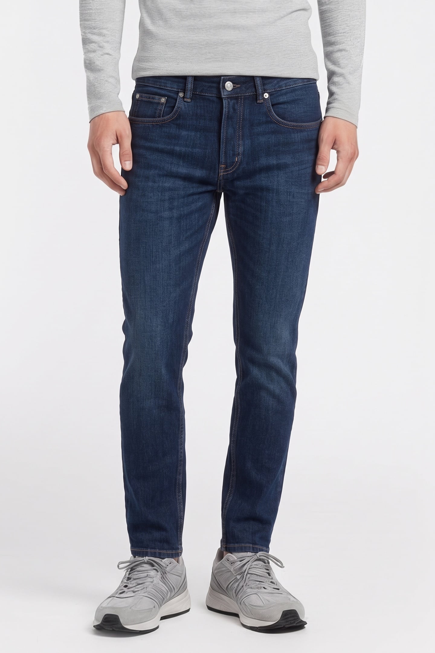 ARKET Park Regular Fit Denim Blue Size: W28L32 | Slim Outlet | Heren | Blauw