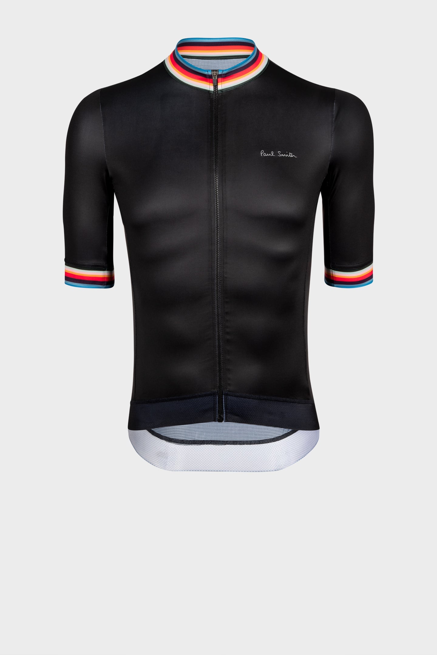 Paul Smith Mens Cycle Jersey S/s Artist Stripe Black Size: L | Shirts Outlet | Heren | Zwart