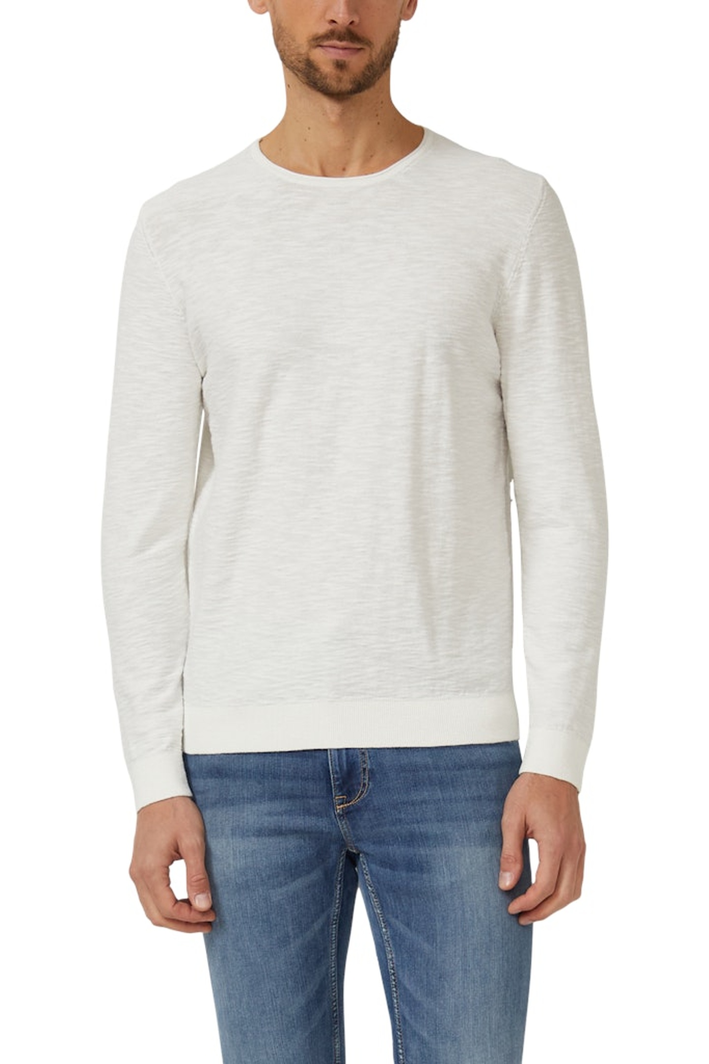 s.Oliver  Pullover Offwhite Maat: 3XL | Sweaters Outlet | Heren | Wit
