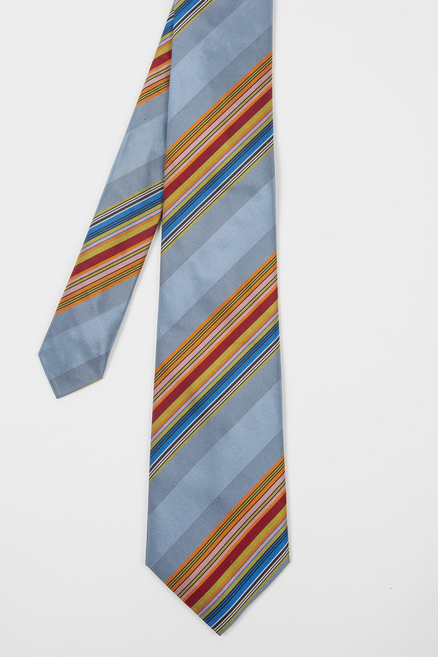 Paul Smith Men Tie Stripe Blue Size: 8 | Ties Outlet | Heren | Blauw