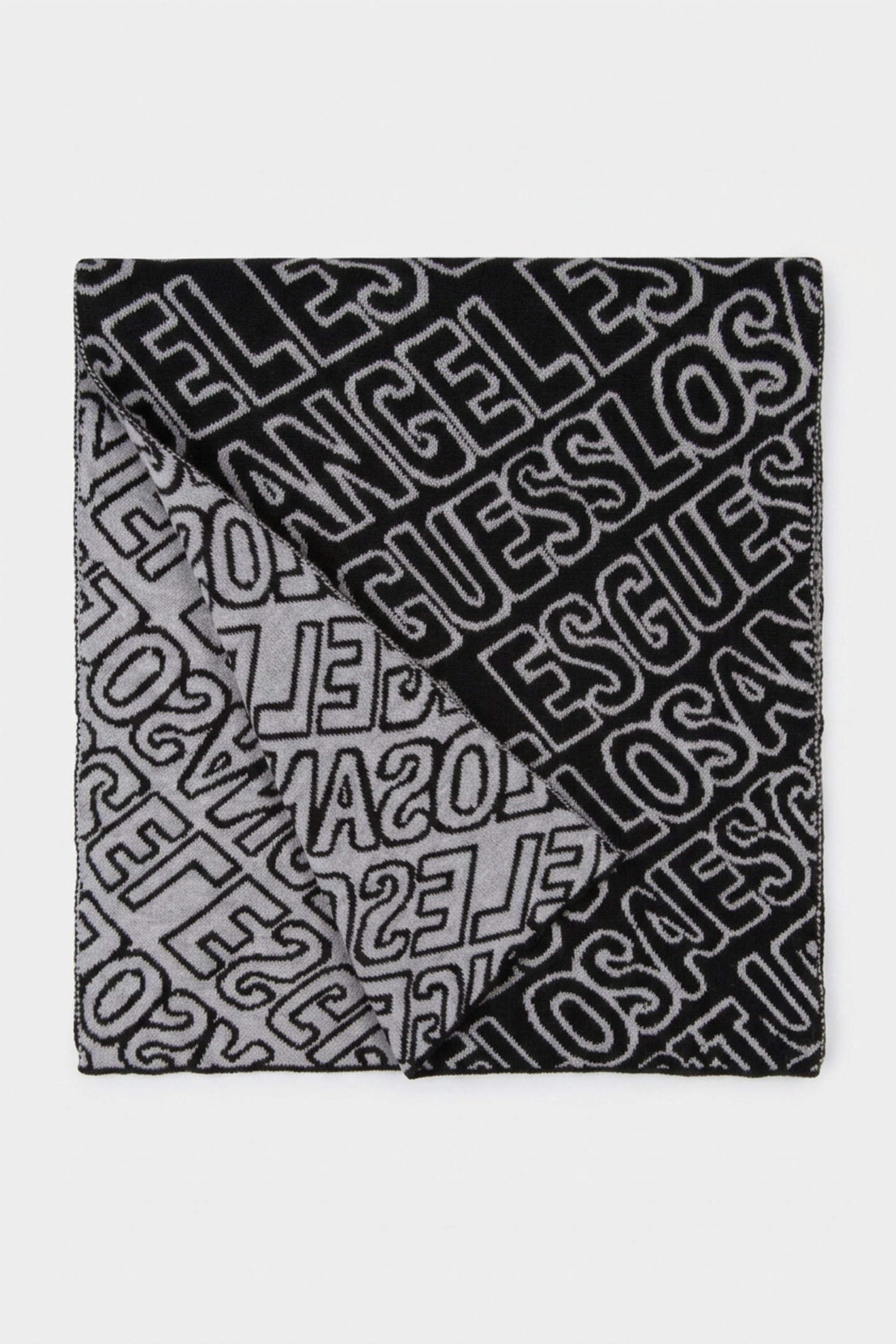GUESS Allover Scarf Ao Jacq La Black/gre Maat: OS | Handschoenen Outlet | Heren | Zwart