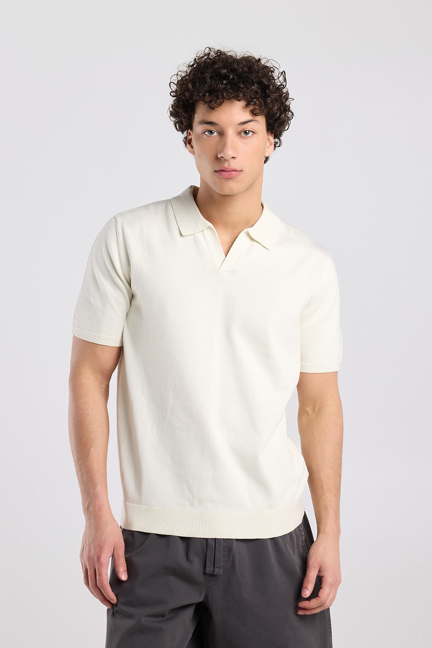 America Today Kaden Ecru Maat: L | Poloshirts Outlet | Heren | Ecru