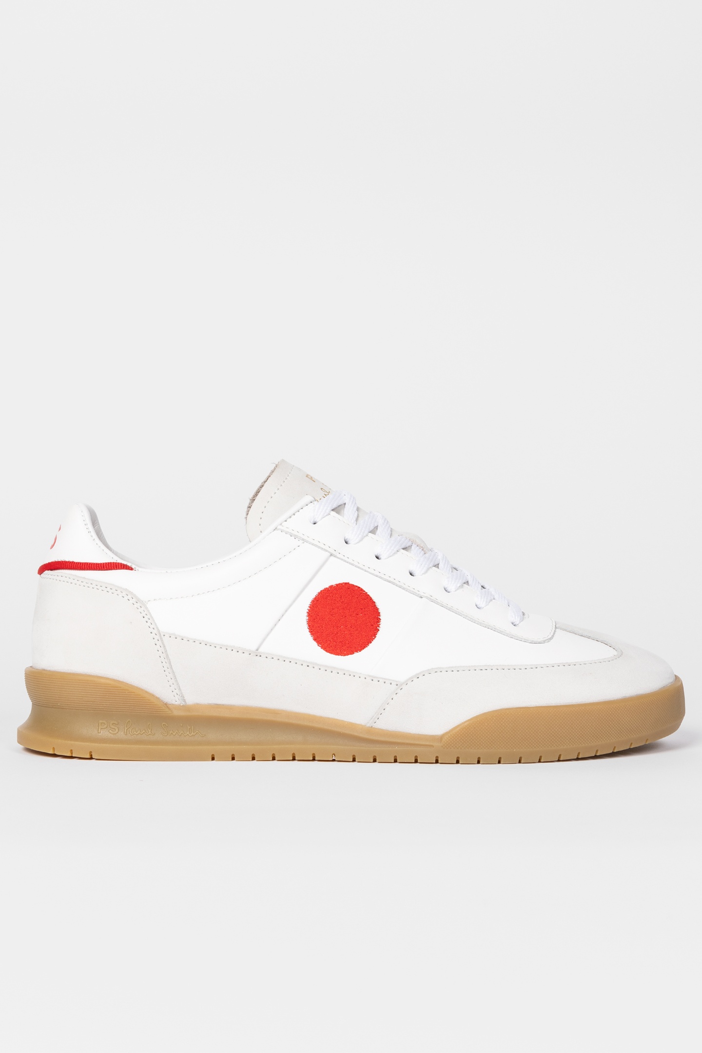 Paul Smith Mens Shoe Dover Japan Flag White Maat: 40 | Outdoorschoenen Outlet | Heren | Wit