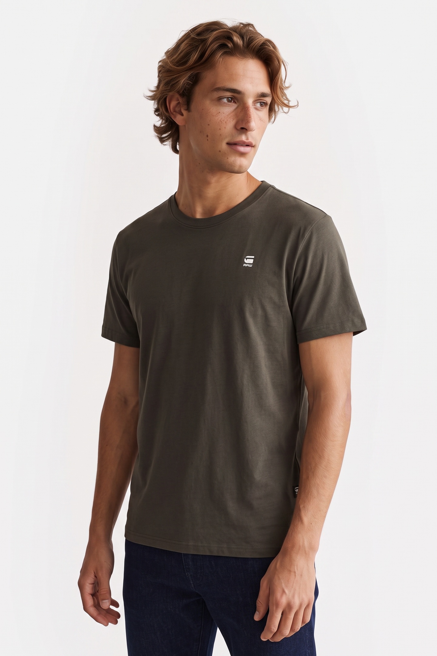 G-Star Graw Slim T-shirt Asfalt Taglia: XL | Magliette basic Outlet | Uomo