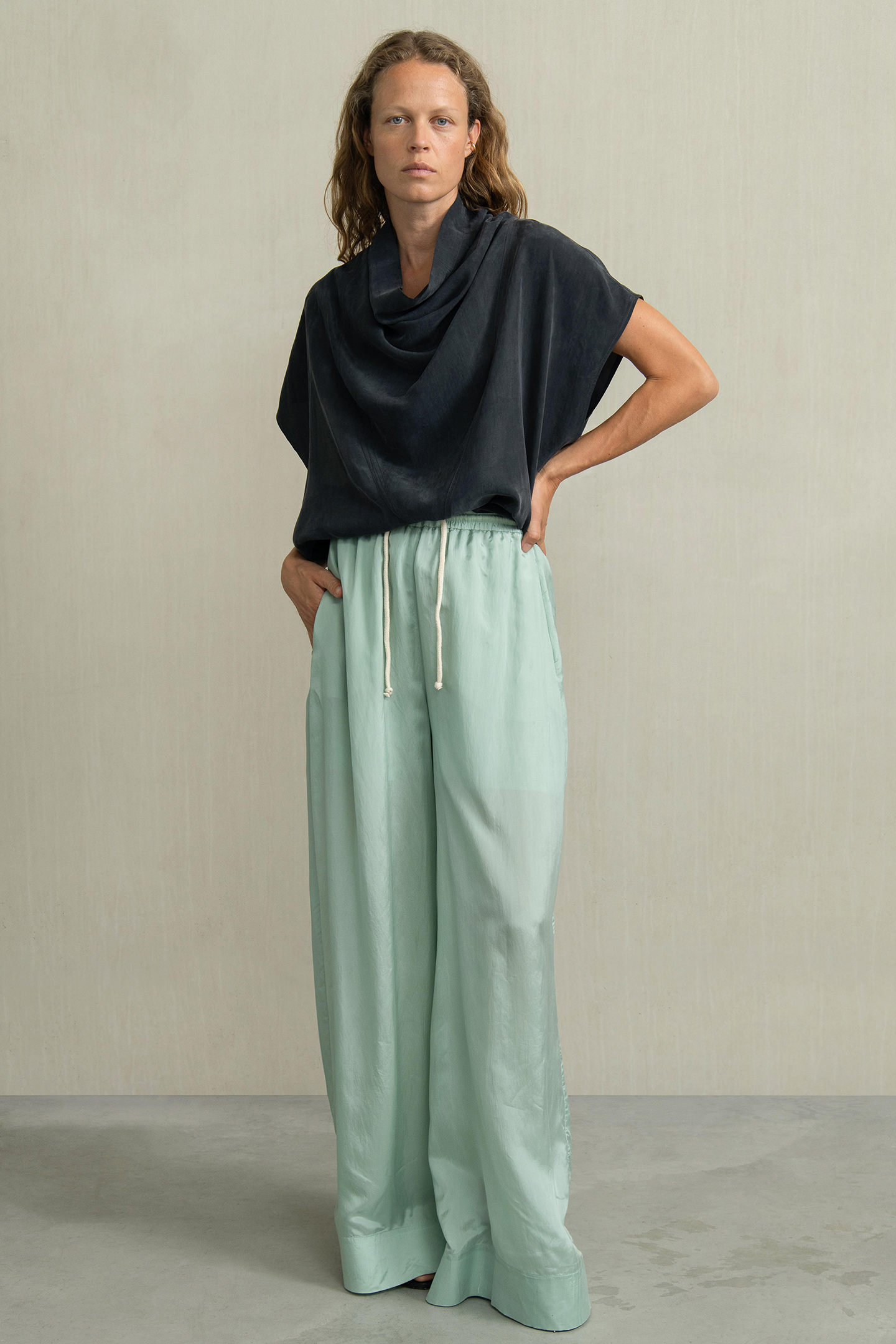 Humanoid Bonie Sea Maat: XS | Wijde Broeken Outlet | Dames | Groen
