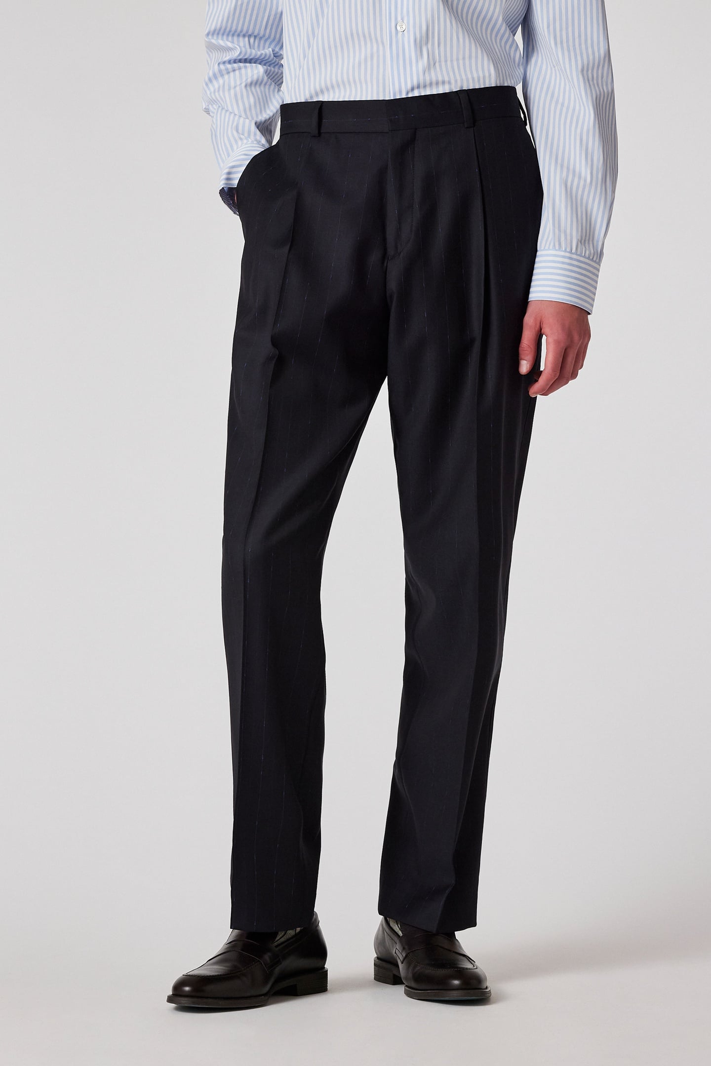 Paul Smith Mens Trouser Very Dark Navy Maat: W30 | Tailored Broeken Outlet | Heren | Blauw