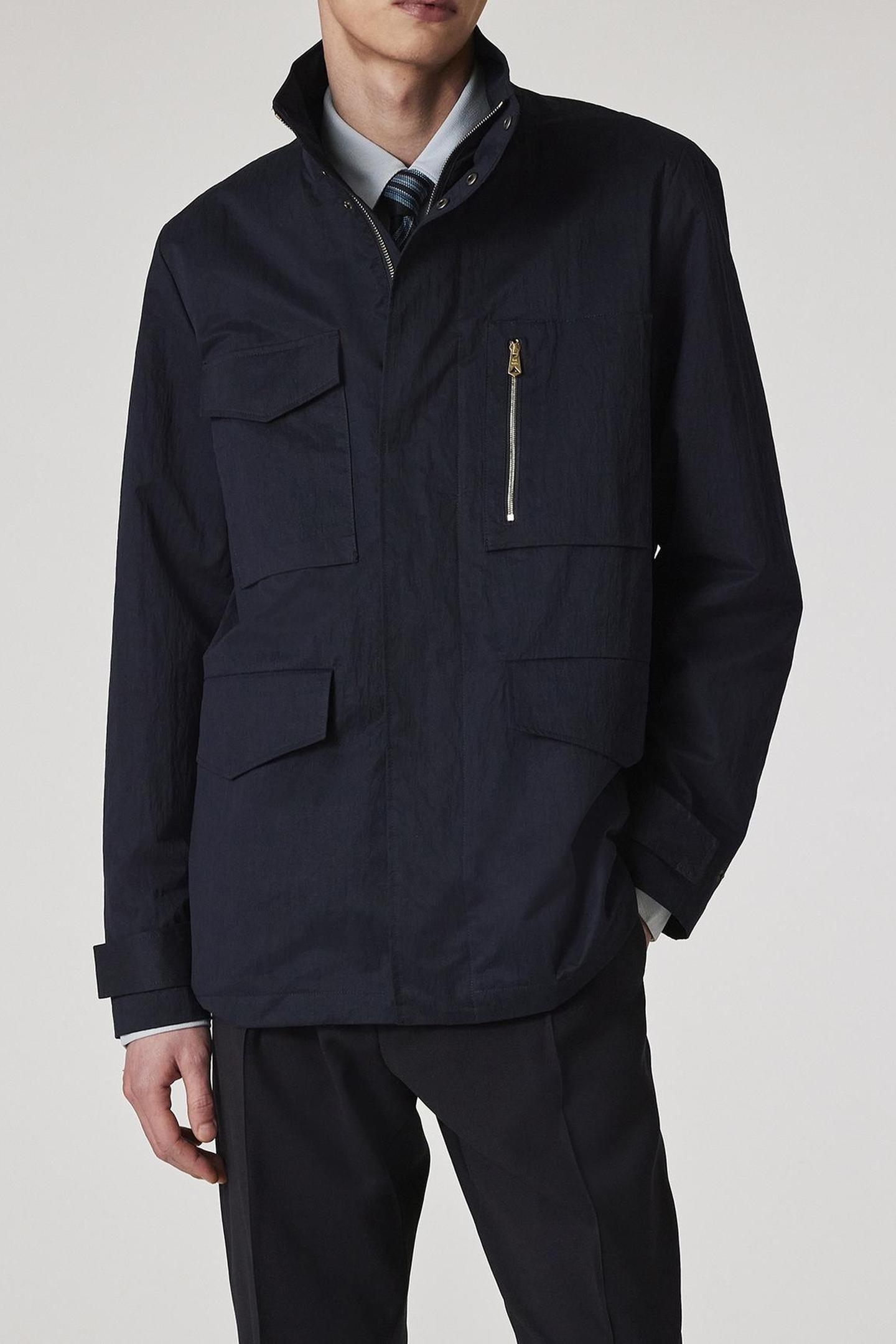 Paul Smith Mens Field Jacket Navy Maat: M | Legerjassen Outlet | Heren | Blauw