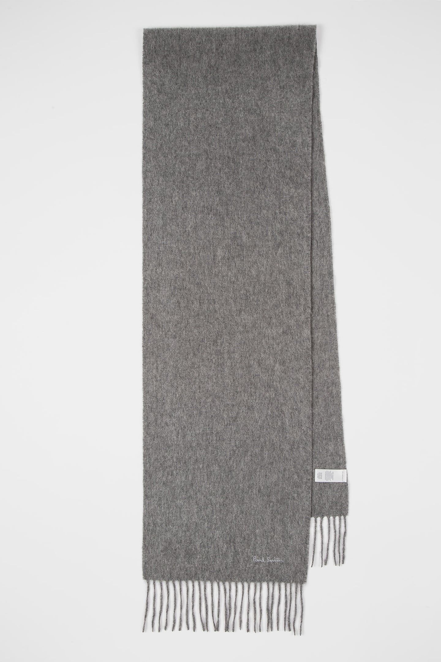 Paul Smith Scarf Cashmere Slate Size: OS | Scarves & Gloves Outlet | Heren | Grijs