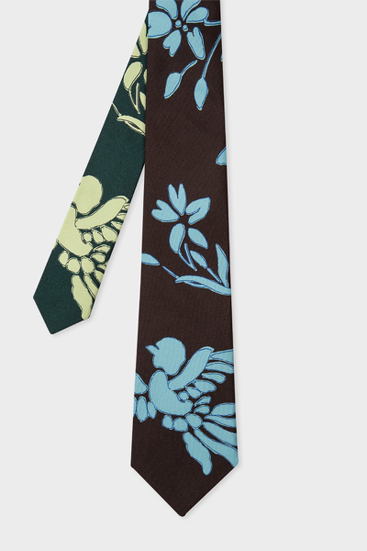 Paul Smith Men Tie Bird Prnt Chocolate Size: 8 | Ties Outlet | Heren | Bruin