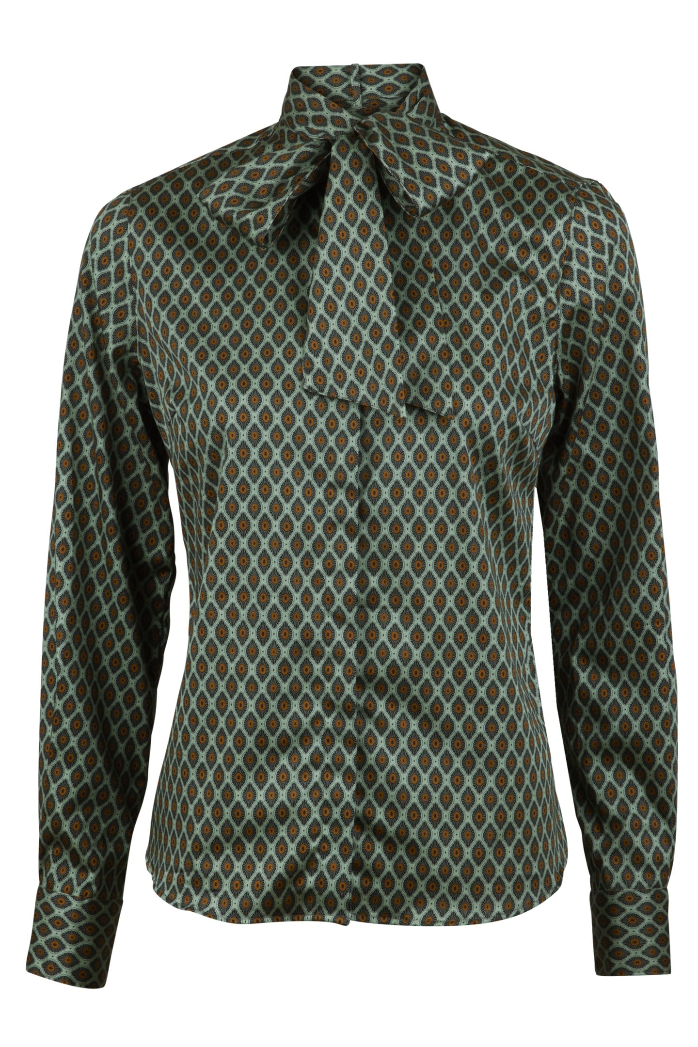 Stenströms Dilba Blouse Green Pattern Maat: 34 | Longsleeves Outlet | Dames | Groen