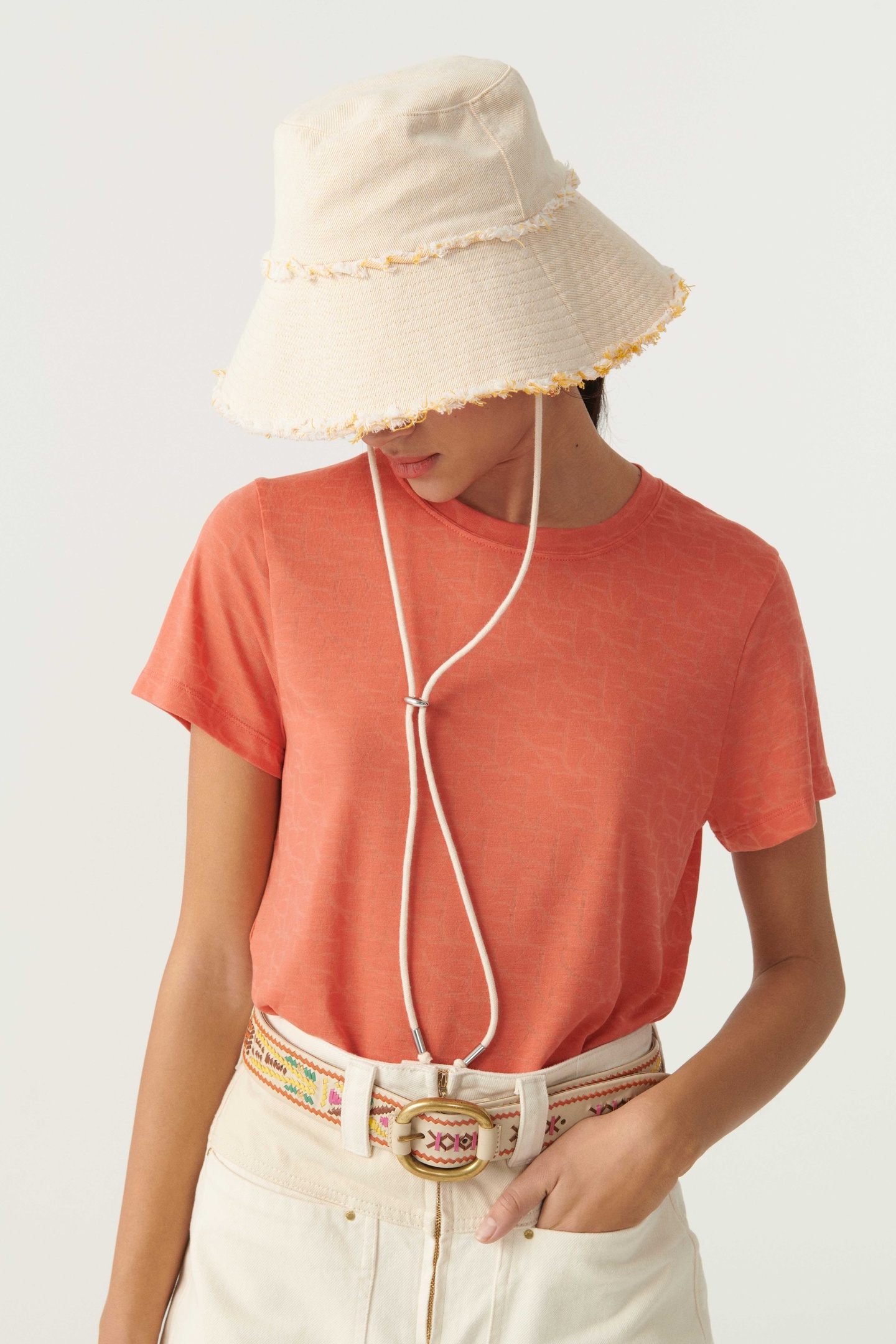 BA&SH Short Sleeves Tee Orange Maat: M | Tops Outlet | Dames | Oranje
