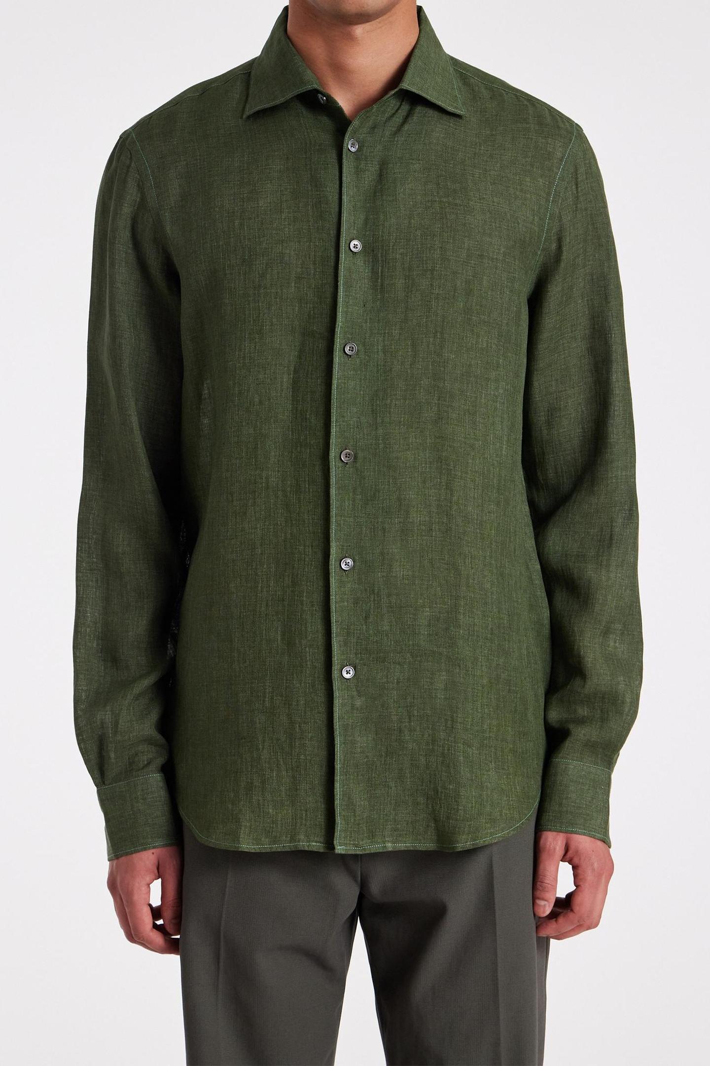 Paul Smith Mens S/c Slim Fit Shirt Military Green Größe: M | Casual hemden Outlet | Herren | Grün
