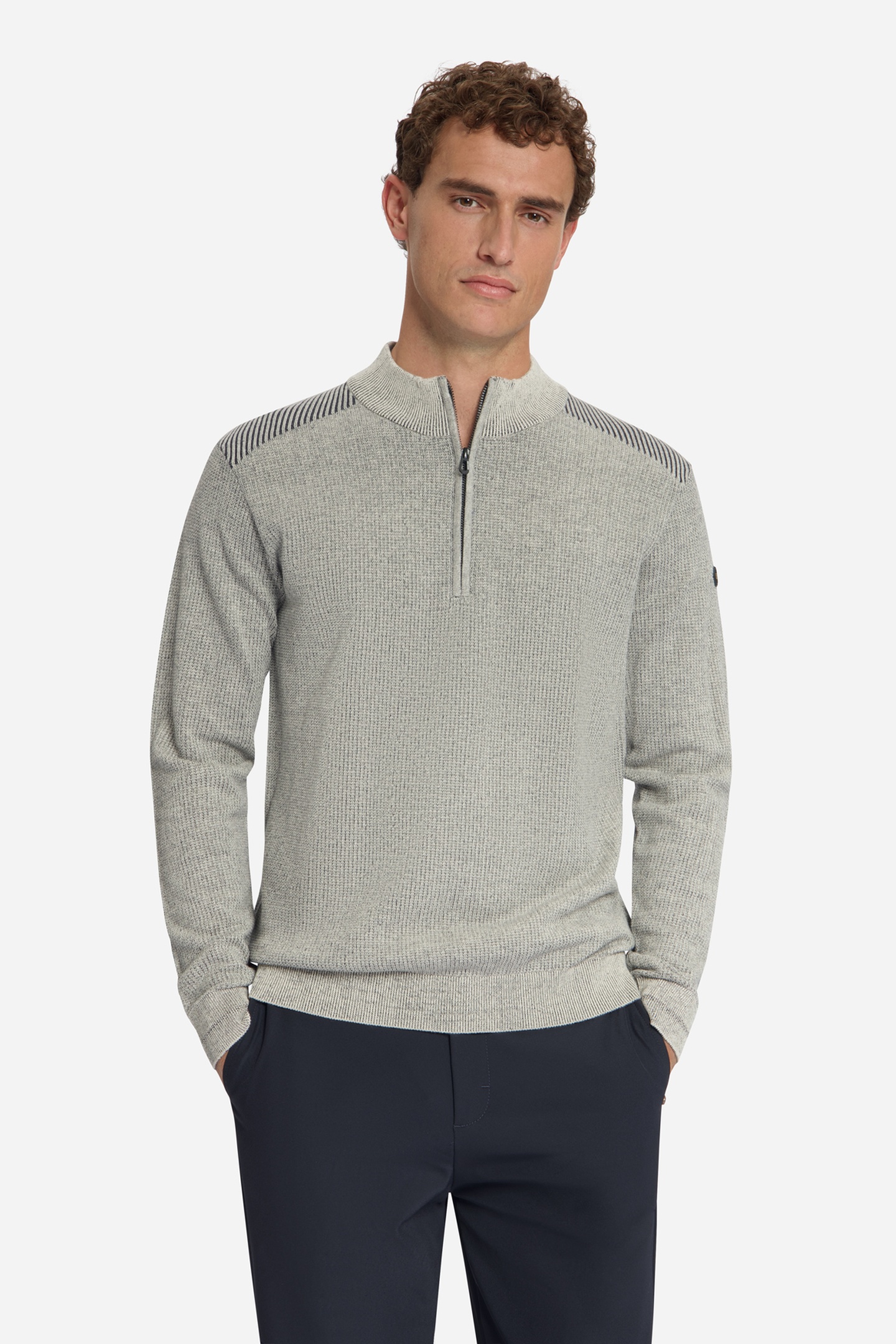 No Excess Pullover Half Zip Plated Stone Größe: S | Pullover Outlet | Herren
