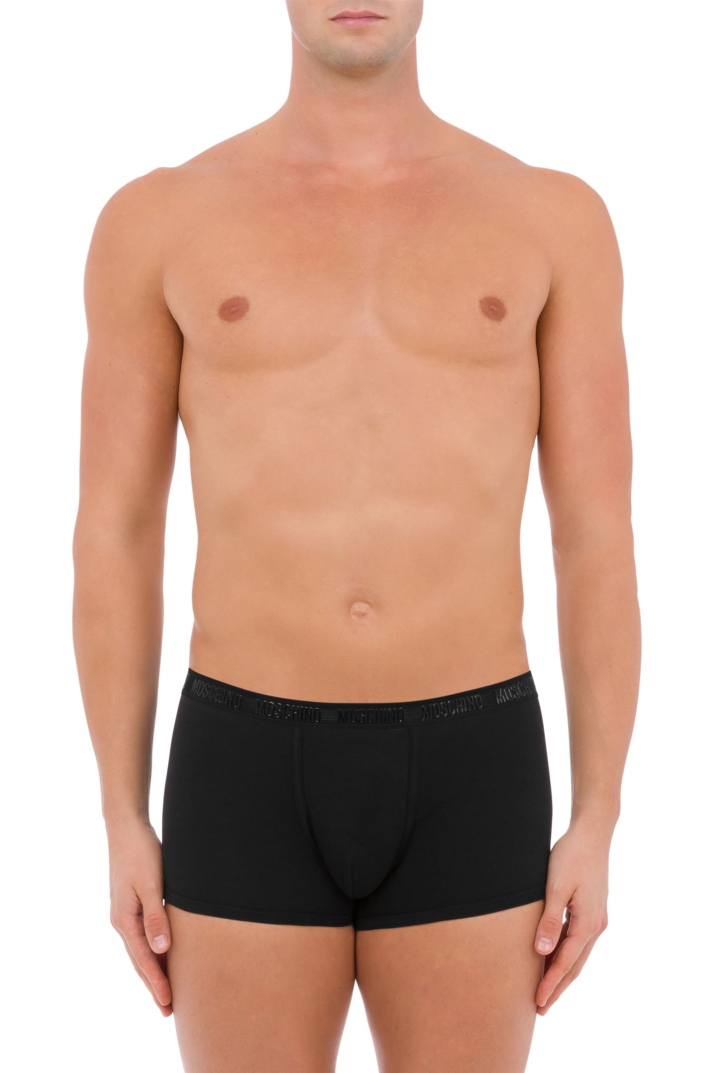 Moschino Elastic Mesh Jersey Boxer Shorts Black Maat: S | Onderbroeken Outlet | Heren | Zwart
