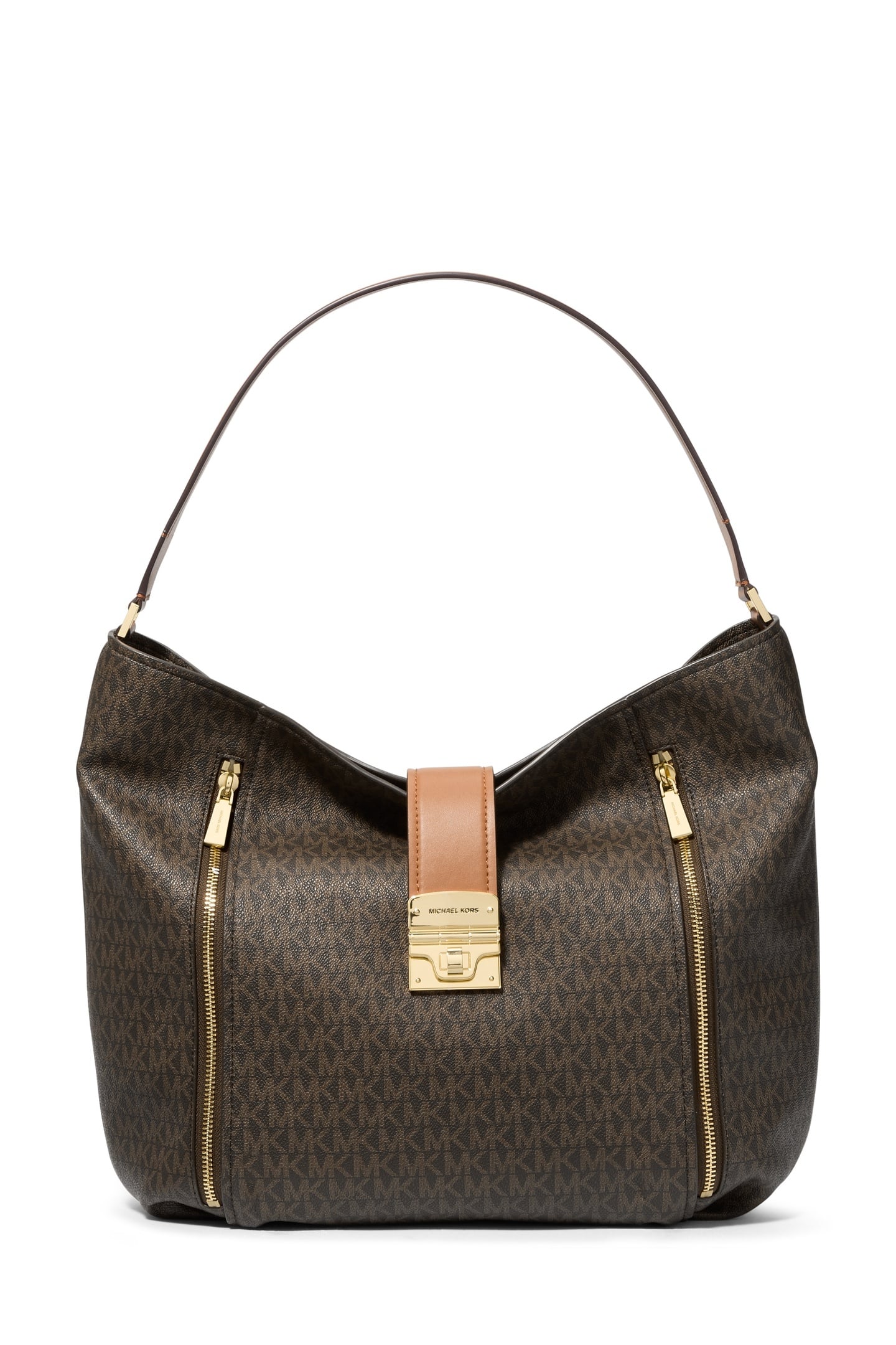 Michael Kors Large Hobo Shoulder Brown/acorn Maat: OS | Handtassen Outlet | Dames | Bruin