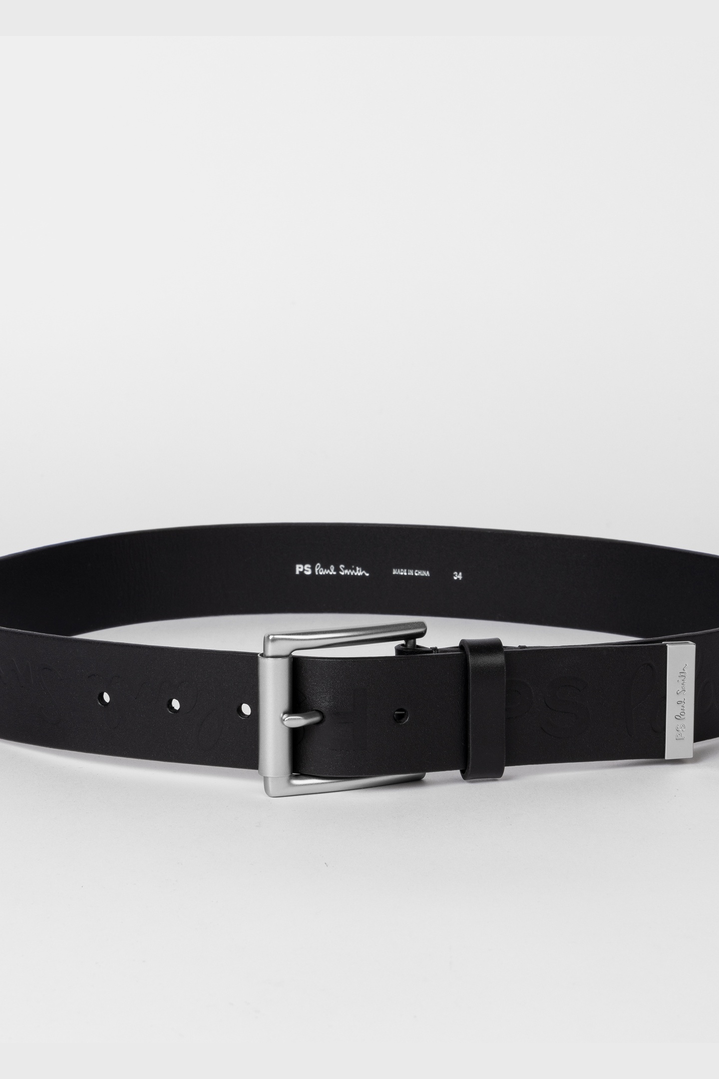 Paul Smith Men Belt Clip Black Maat: 30 | Riemen Outlet | Heren | Zwart