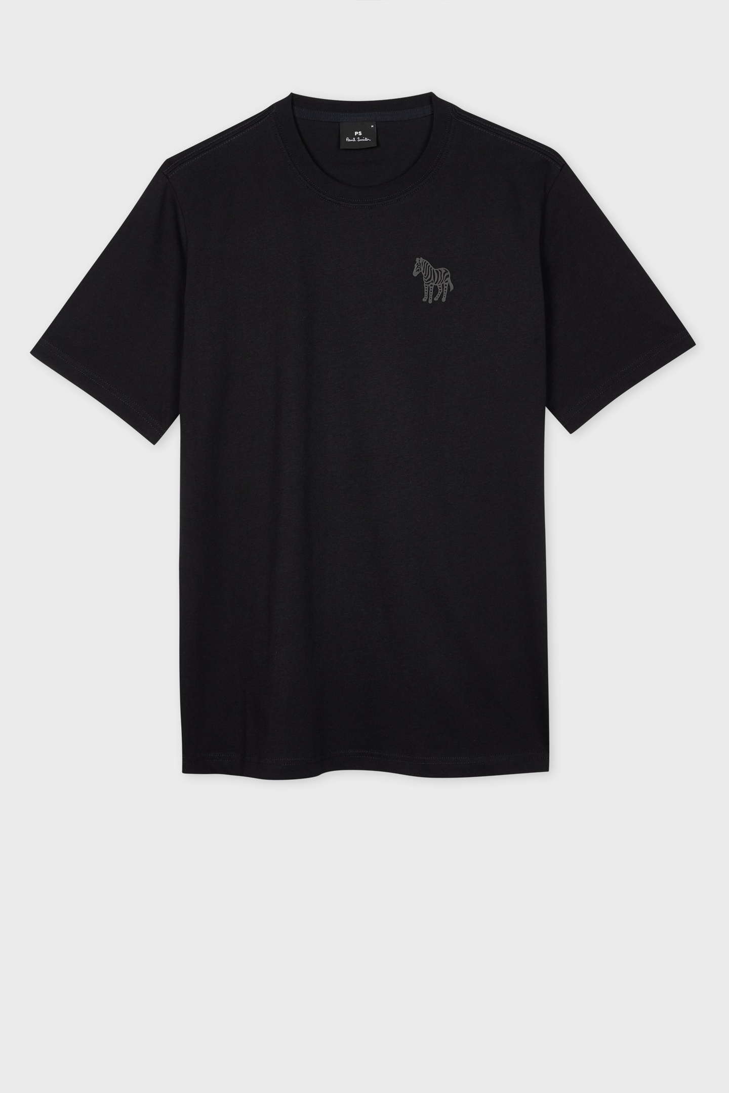 Paul Smith Mens Reg Fit T Shirt Zebra Black Maat: M | Basic T-Shirts Outlet | Heren | Zwart