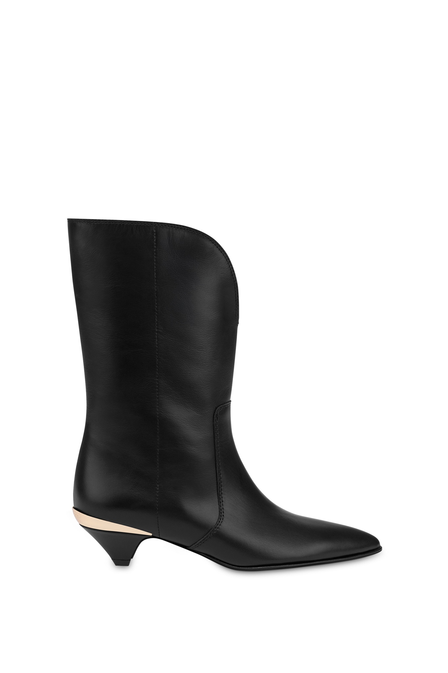 Moschino Calfskin Ankle Boots Black Maat: 38 | Laarzen Outlet | Dames | Zwart