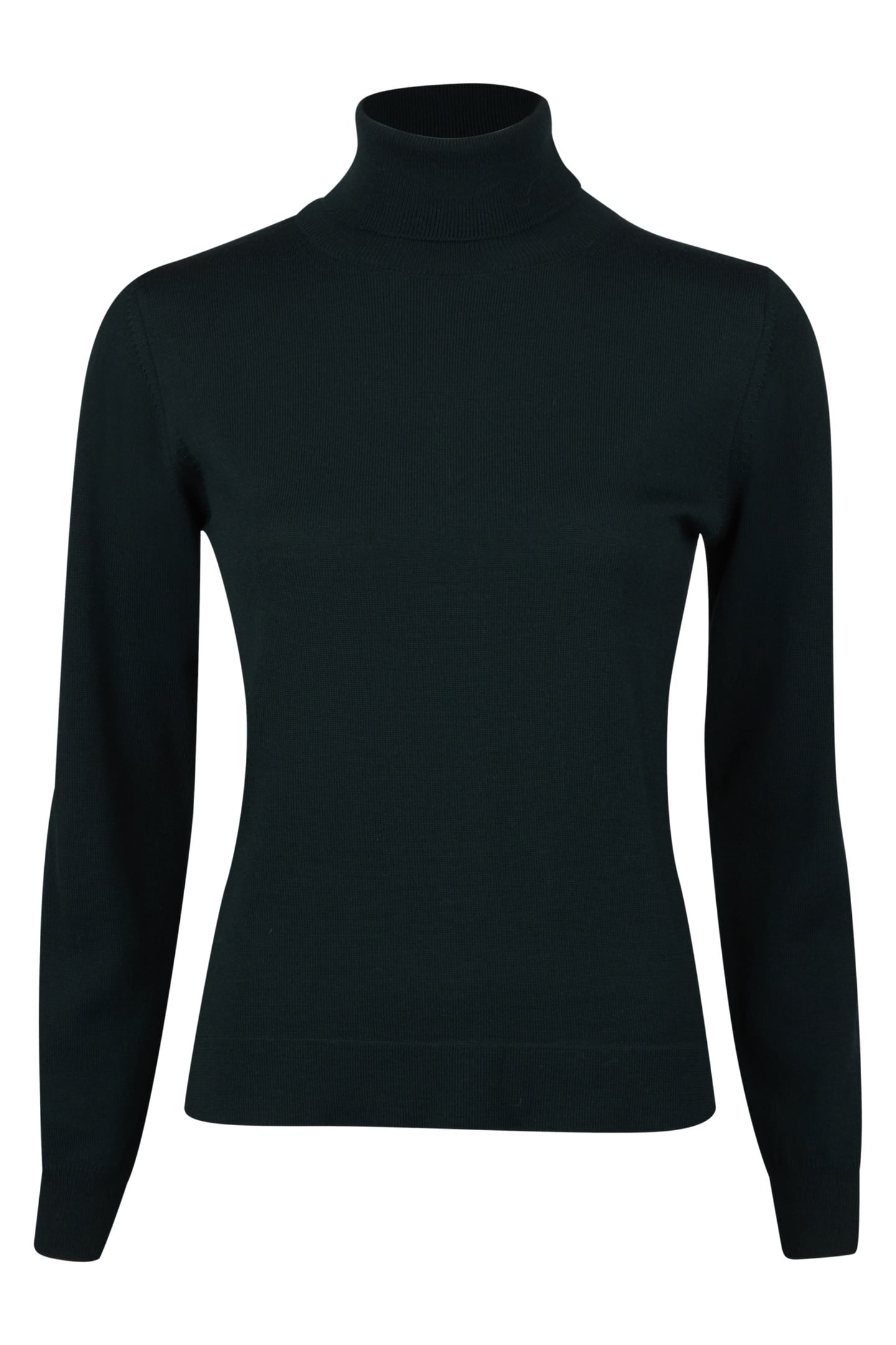 Stenströms Silja Knit Rollneck Dark Green Maat: L | Longsleeves Outlet | Dames | Groen
