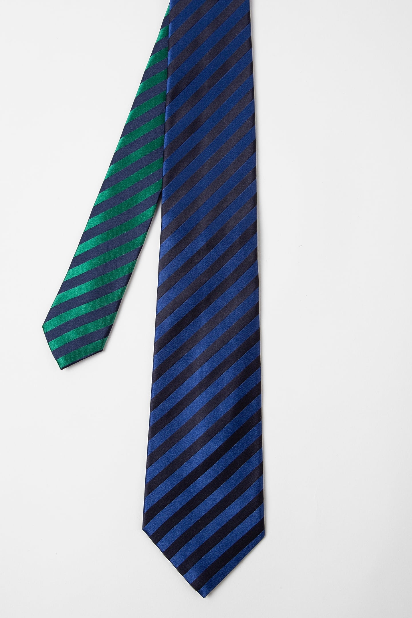 Paul Smith Men Tie Duo Stripe Cobalt Blue Size: 8 | Ties Outlet | Heren | Blauw